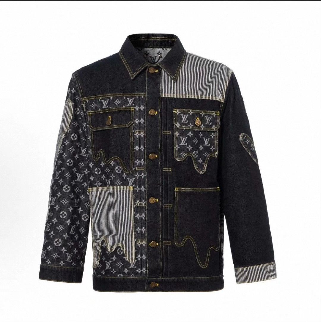 Louis Vuitton Louis Vuitton Denim Gray Jacket 46 Women Size L / US 10 / IT 46 - 1 Thumbnail