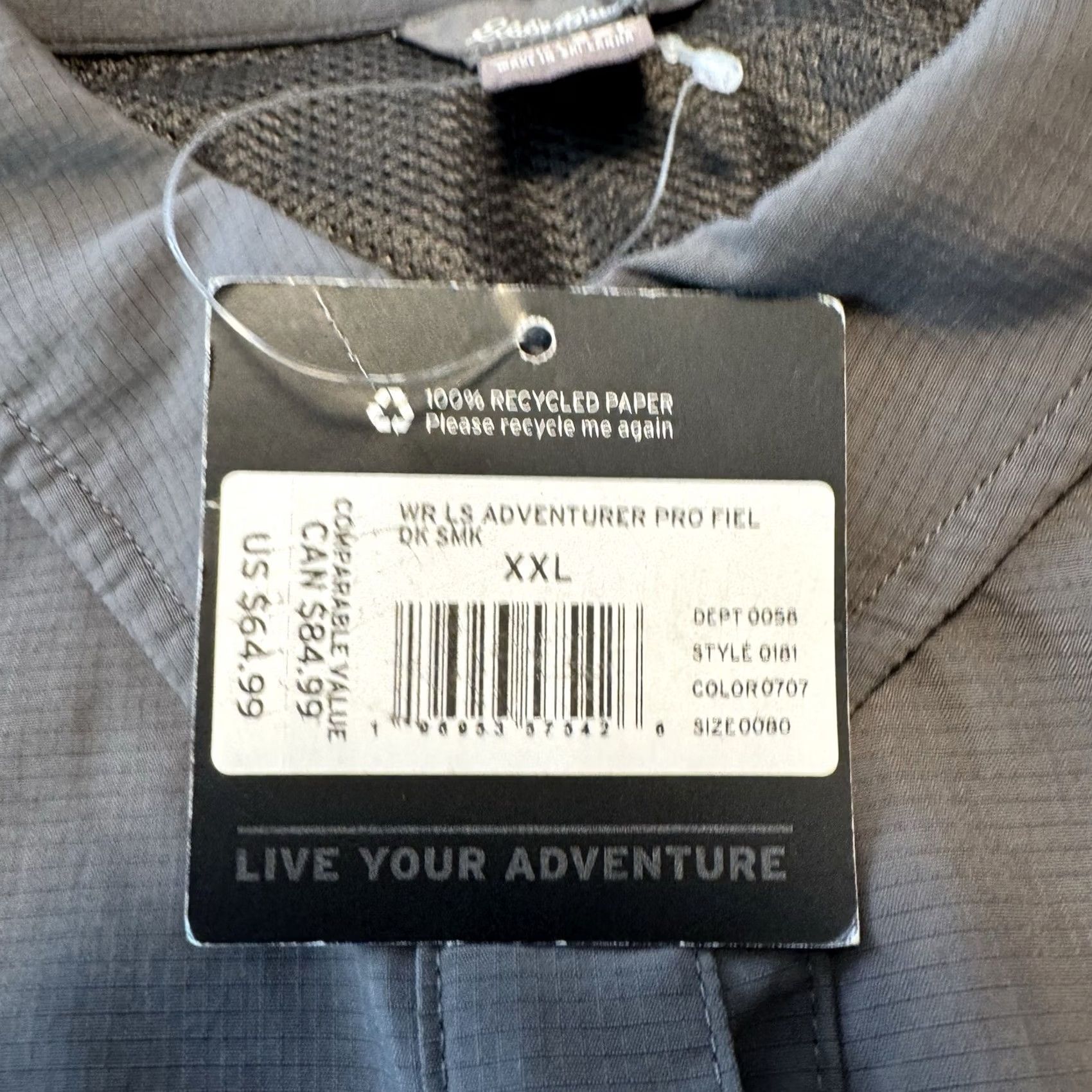 Eddie Bauer Eddie Bauer Adventurer Pro Field Shirt Gray 2XL Womens Button-Up Long Sleeve Moisture Wicking Lightweight Classic Outdoor Size XXL / US 16-18 / IT 52-54 - 4 Thumbnail