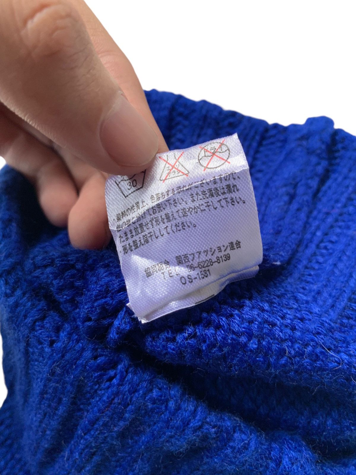 Japanese Brand × Kapital × Vintage Devil Horn Blue Japanese Rare Knit Beanie hats☠️ Size ONE SIZE - 16 Thumbnail