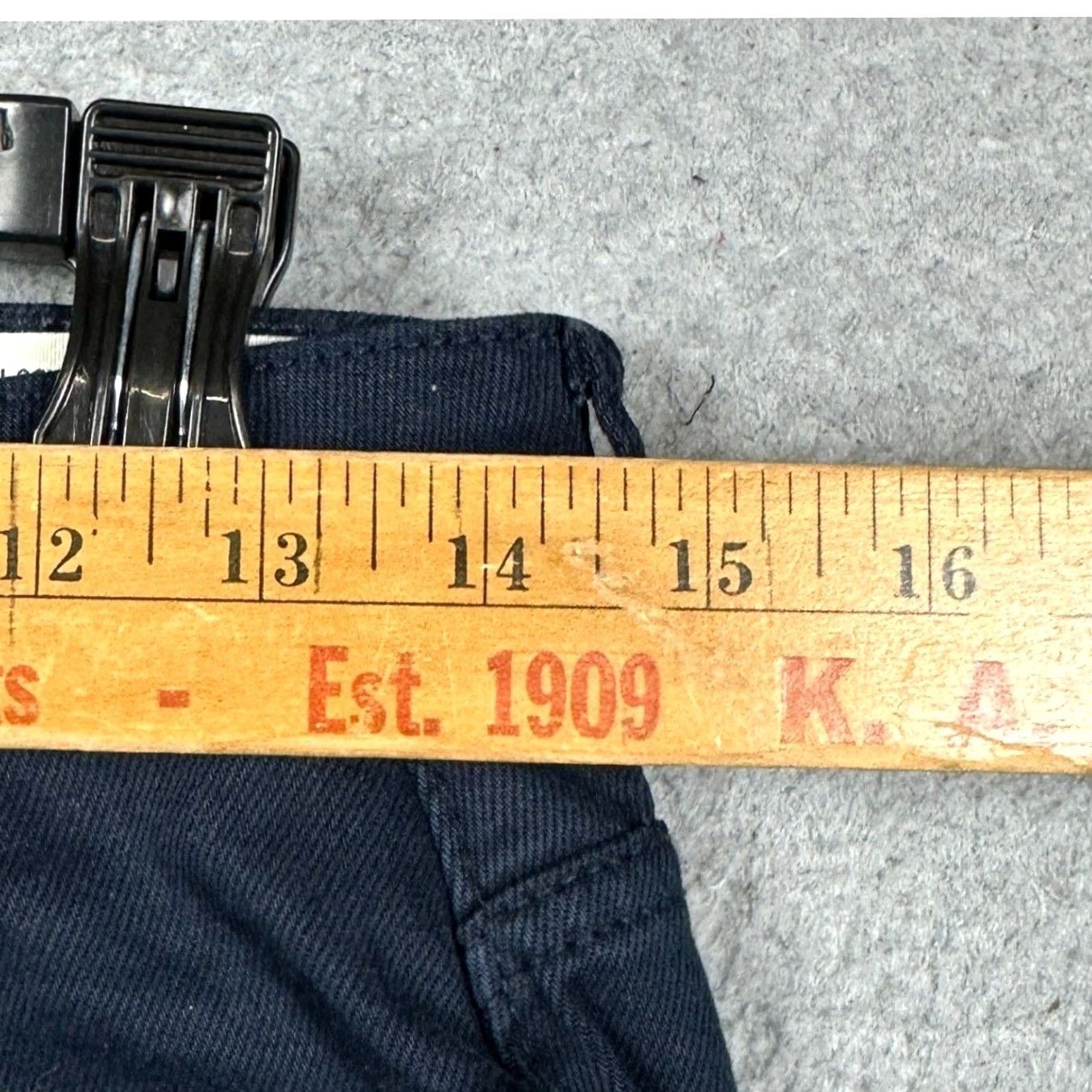 Denim & Co. Denim Co. Jeans Mens 30X32 Navy Blue Straight Leg Dark Wash Stretch Button Fly Size US 30 / EU 46 - 6 Thumbnail