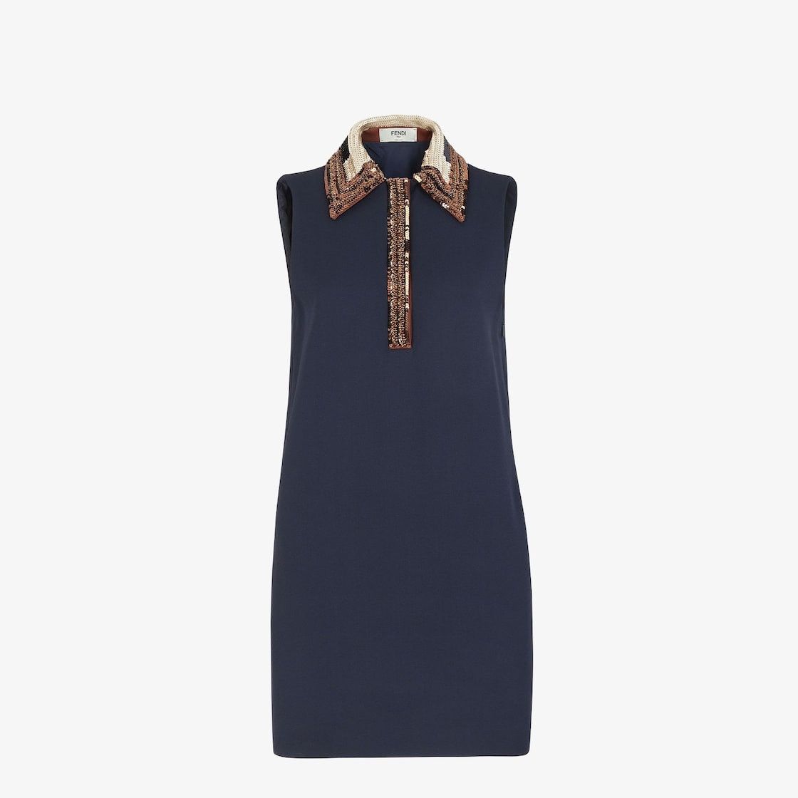 Fendi o1s1wg110326 Dress in Nevy Blue Size XL / US 12-14 / IT 48-50 - 1 Thumbnail