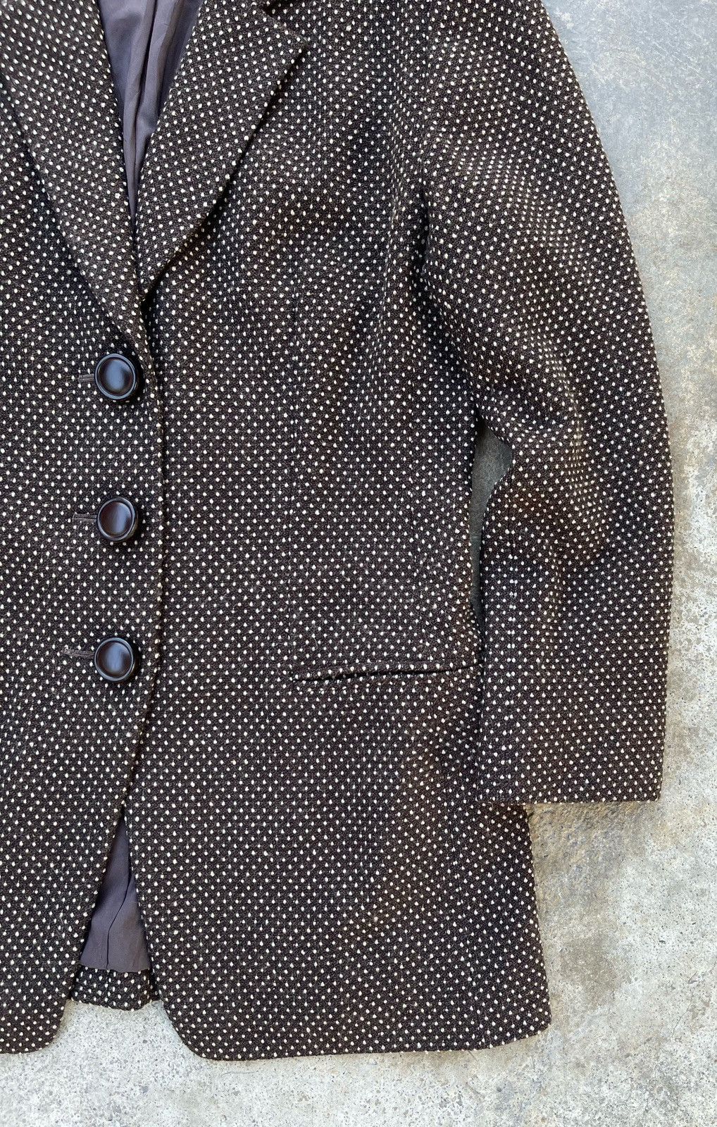 Christian Dior Monsieur 🔥Vintage Christian Dior Polka Dot Button Jacket Size M / US 6-8 / IT 42-44 - 6 Thumbnail