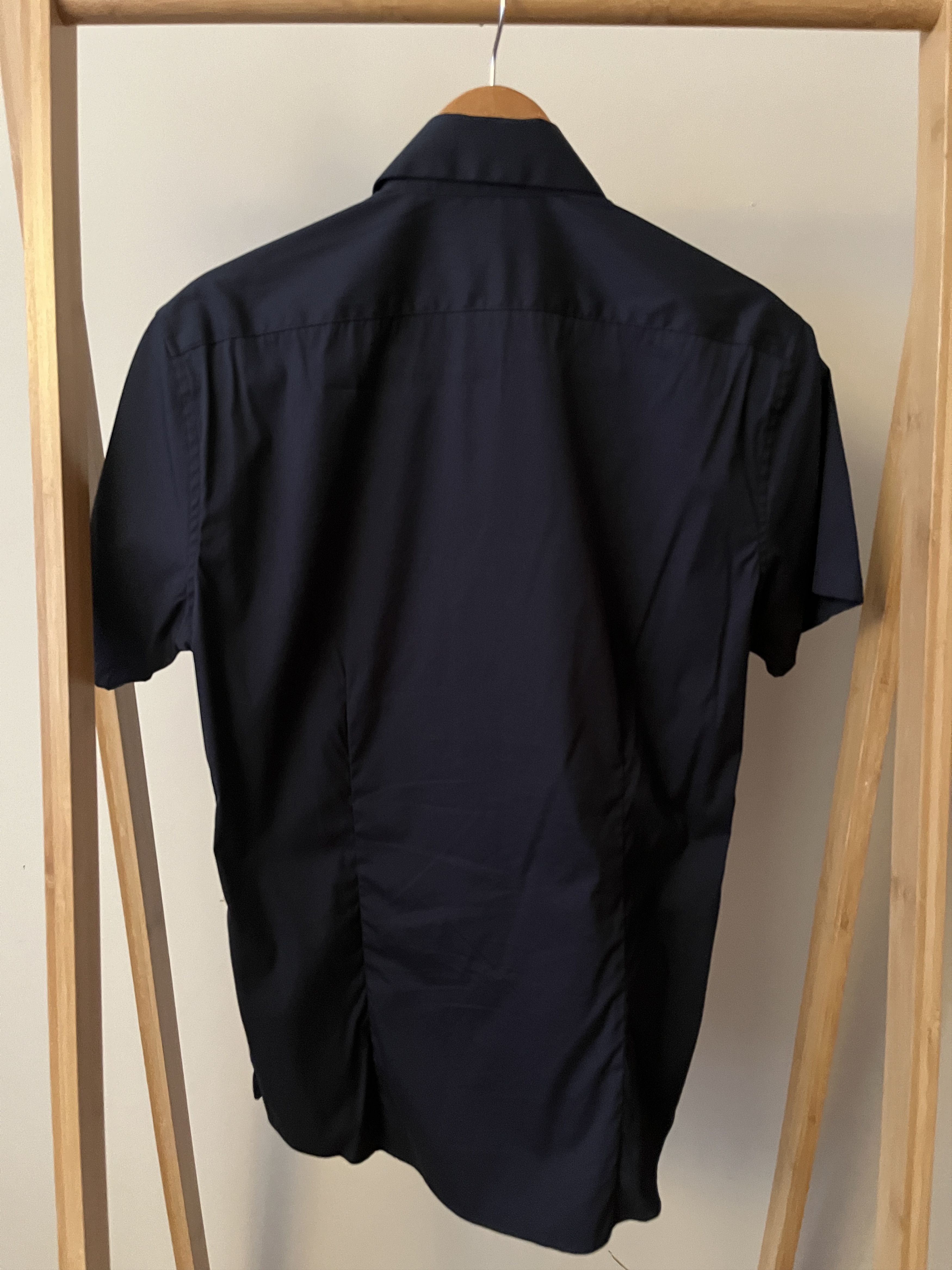 Theory Theory navy short-sleeve button down, XS Size US XS / EU 42 / 0 - 3 Thumbnail