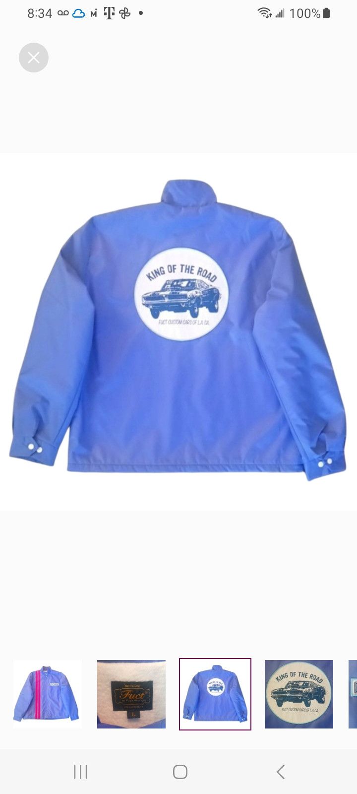 FUCT FUCT 3M Reflective Stripe Racing Jacket Size US L / EU 52-54 / 3 - 3 Thumbnail