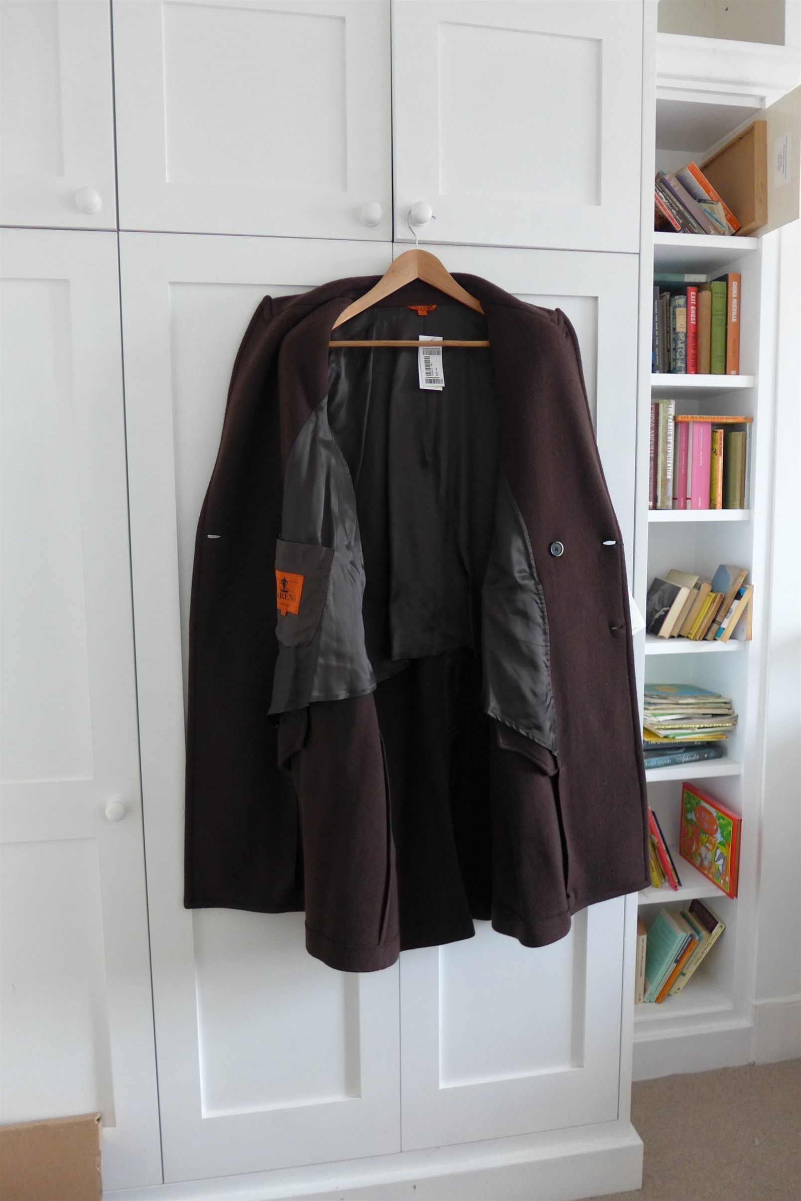 Barena Barena Double Breasted Overcoat - Brown Wool Size US L / EU 52-54 / 3 - 5 Thumbnail