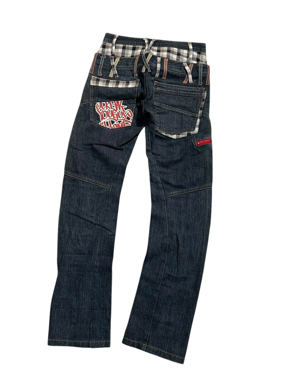 Japanese Brand × Kapital × Vintage Double Waist Japanese Punk Style Denim Jeans Size US 28 / EU 44 - 12 Thumbnail