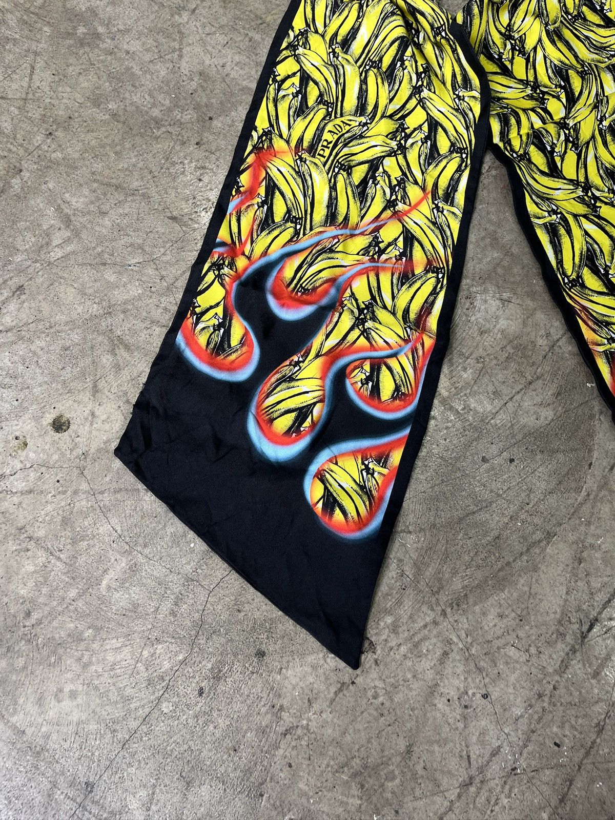 Prada Prada Bananas Printed Silk Scarf (unisex) Size ONE SIZE - 2 Thumbnail