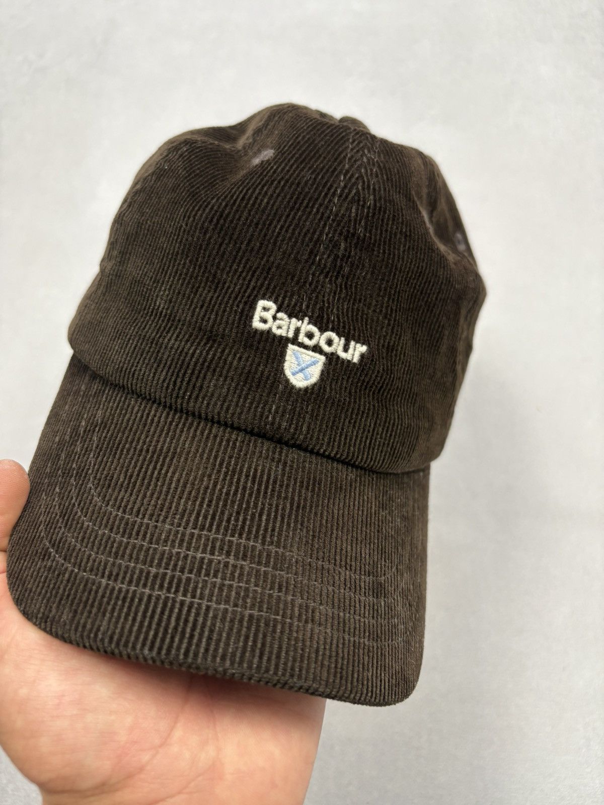 Barbour Barbour Corduroy Baseball Cap Brown Logo Embroidered Vintage Size ONE SIZE - 8 Thumbnail