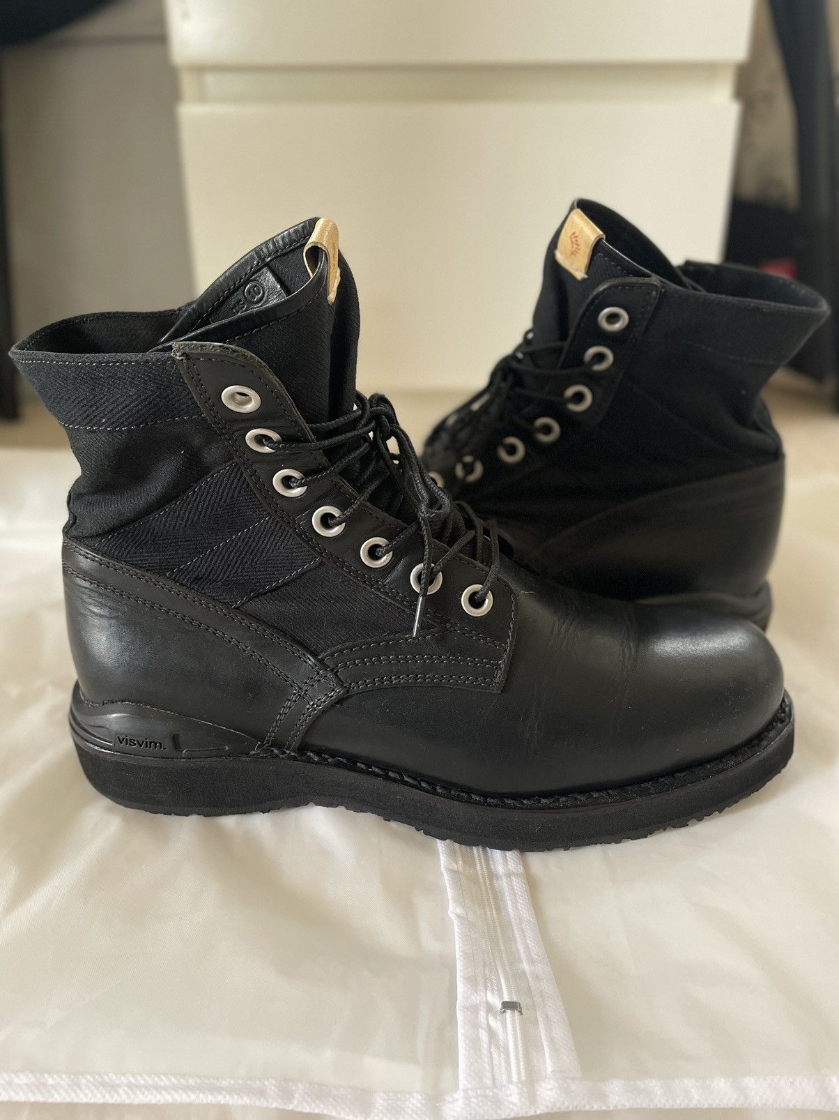 Visvim Visvim AW15 - 7 Hole Folk Boots - Black - size 10-10.5 Size US 10 / EU 43 - 2 Thumbnail