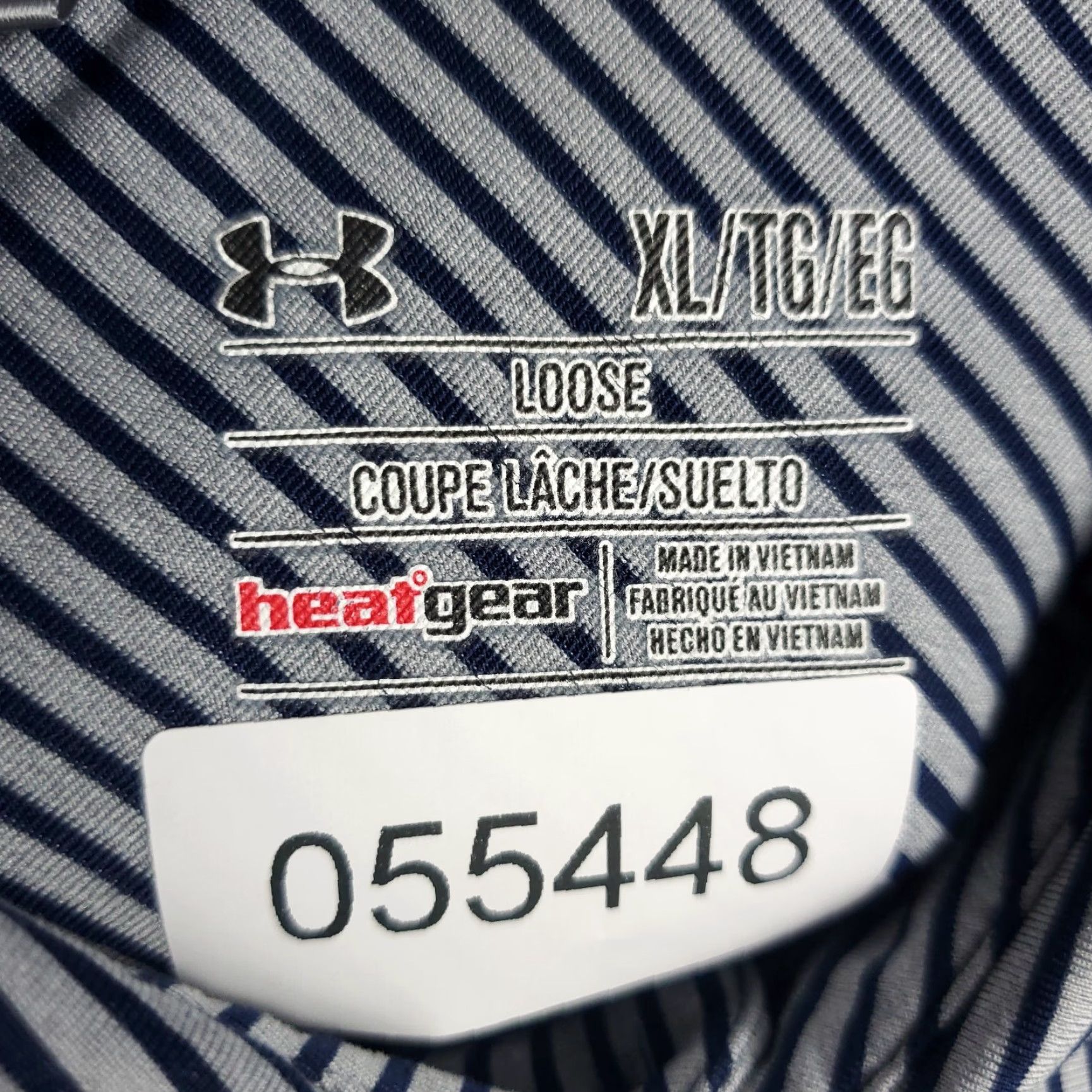 Under Armour Under Armour Polo Shirt Mens XL Blue Striped Golf Casual Short Sleeve Size US XL / EU 56 / 4 - 7 Thumbnail