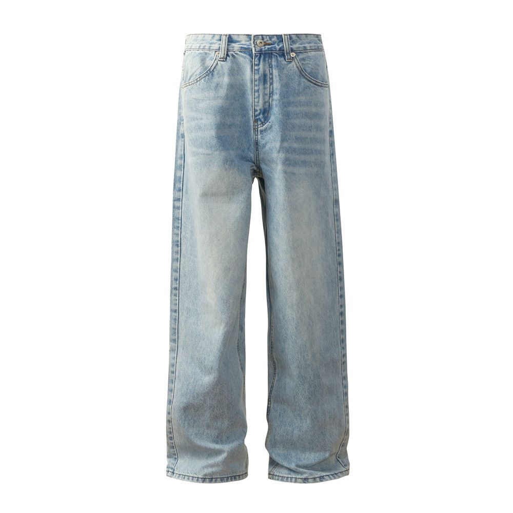 Japanese Brand × Jean Men's washed gradient straight loose wide-leg casual jeans Size US 32 / EU 48 - 1 Thumbnail