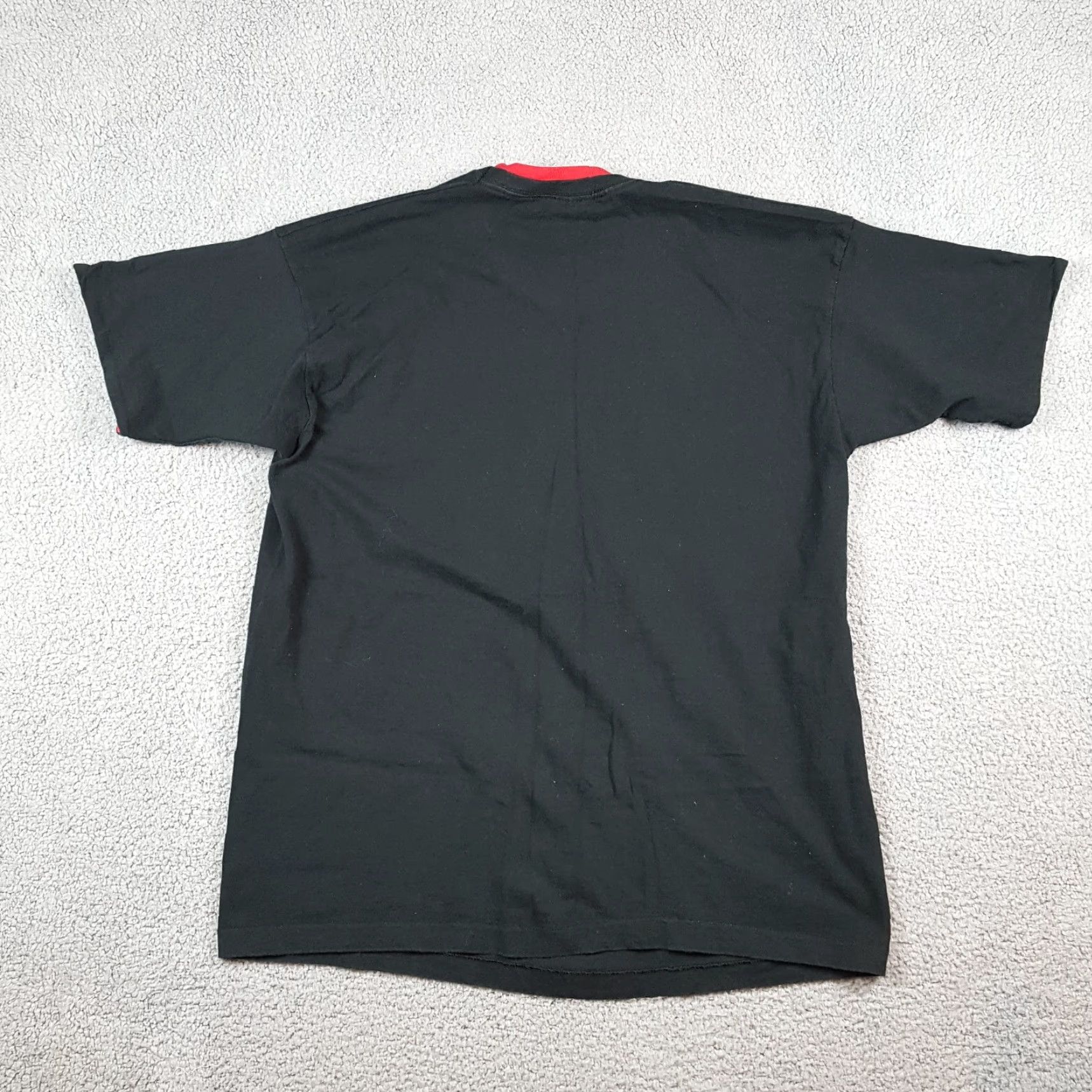 Fruit Of The Loom VINTAGE 90s Band T-Shirt Men 2XL Black Cotton Rock Grunge Tour Music Y2K Size US XXL / EU 58 / 5 - 6 Thumbnail