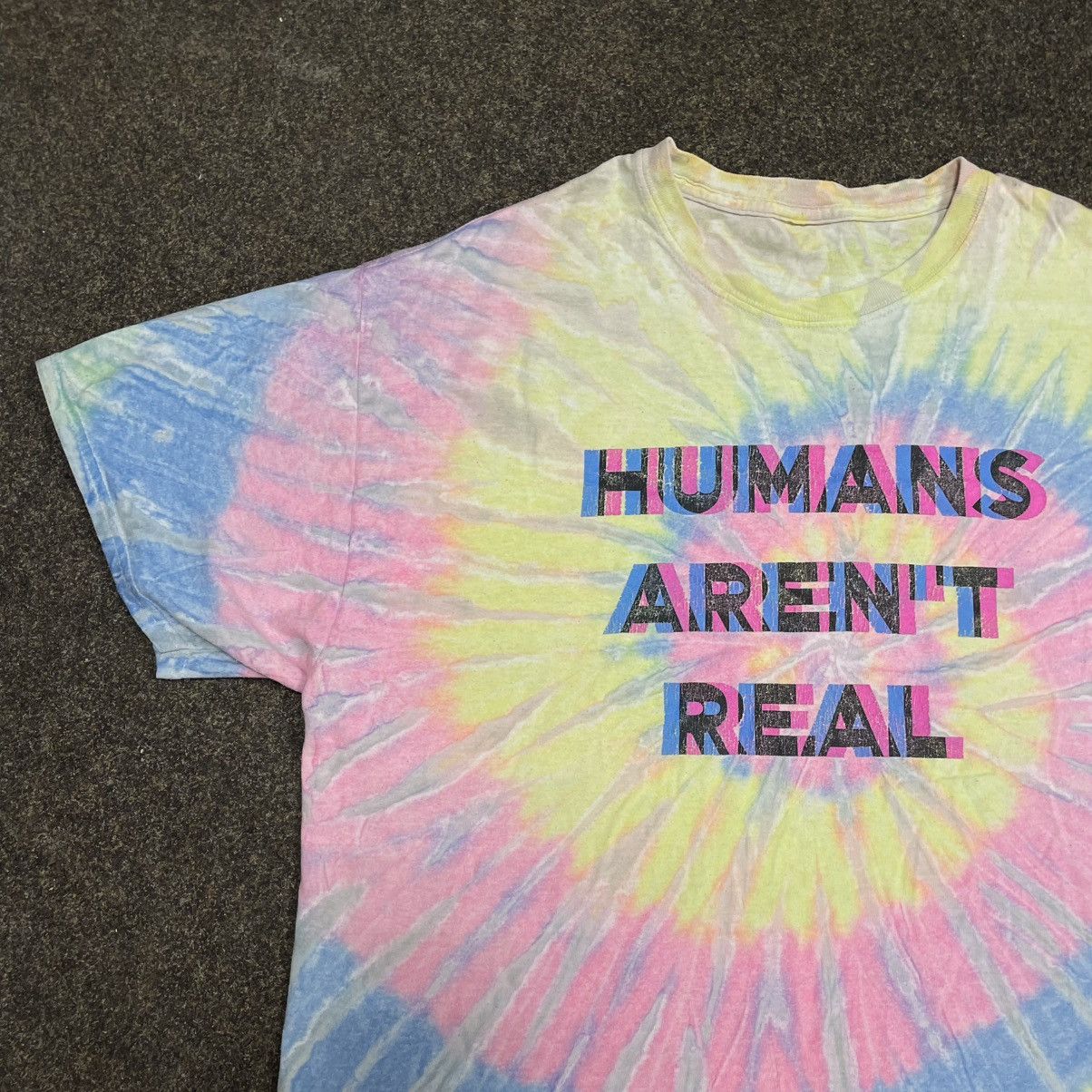 Vintage Vintage Y2K Tie Dye Graphic Tee Rave Streetwear Washed S Size US S / EU 44-46 / 1 - 3 Thumbnail