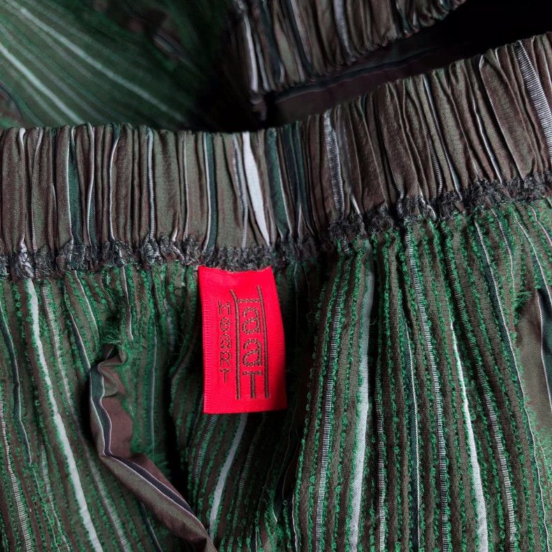 Issey Miyake Issey Miyake size:2 A green British-style skirt Size 23" - 6 Thumbnail