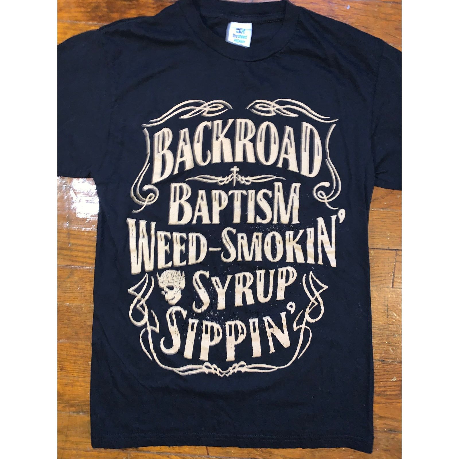 Band Tees × Other Jelly Roll Backroad Baptism Tour T Shirt Small Black Rap Tee Size US S / EU 44-46 / 1 - 2 Thumbnail