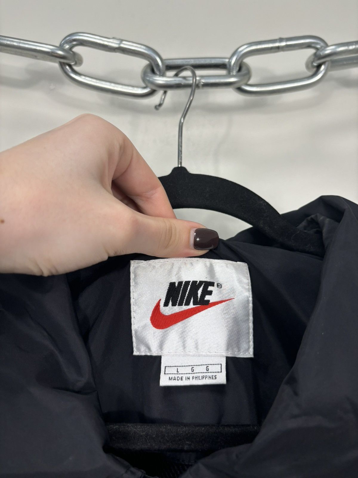 Nike Vintage 90s Nike Y2K Swoosh Retro Hype Full Zip Nylon Jacket Size US L / EU 52-54 / 3 - 12 Thumbnail