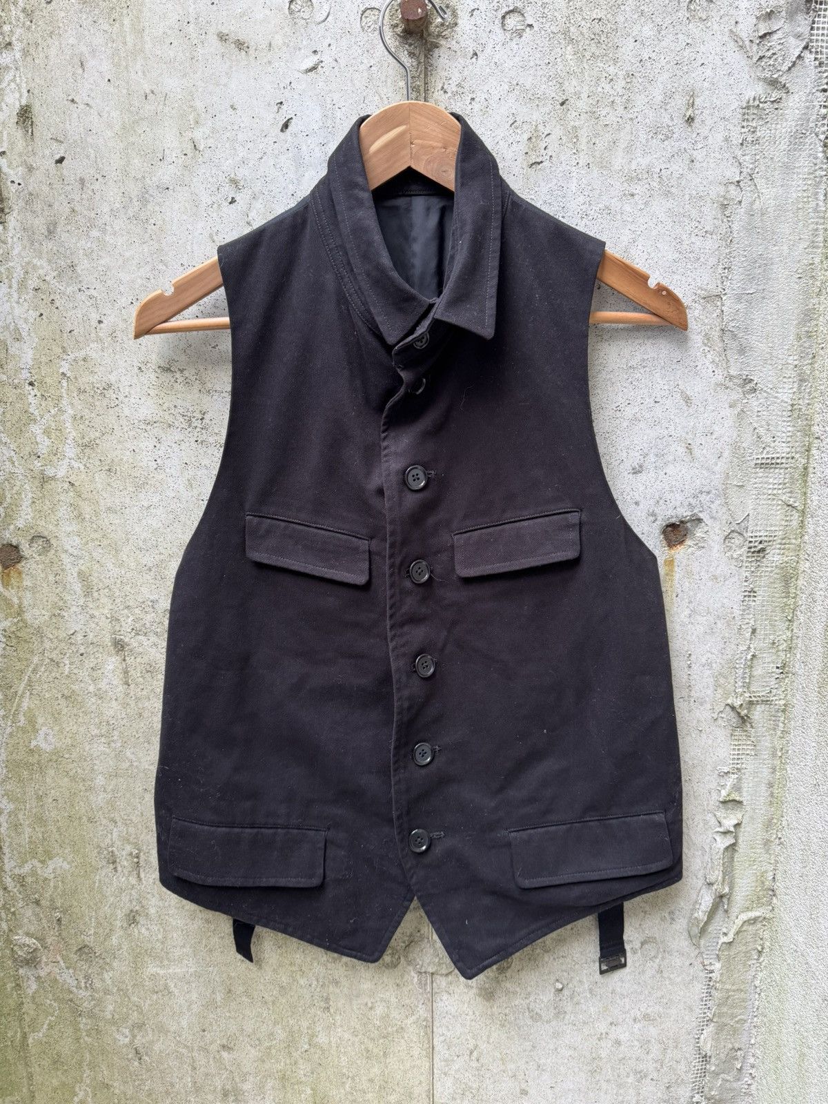 Yohji Yamamoto Yohji Yamamoto Pour Homme Y Stand Collar Vest