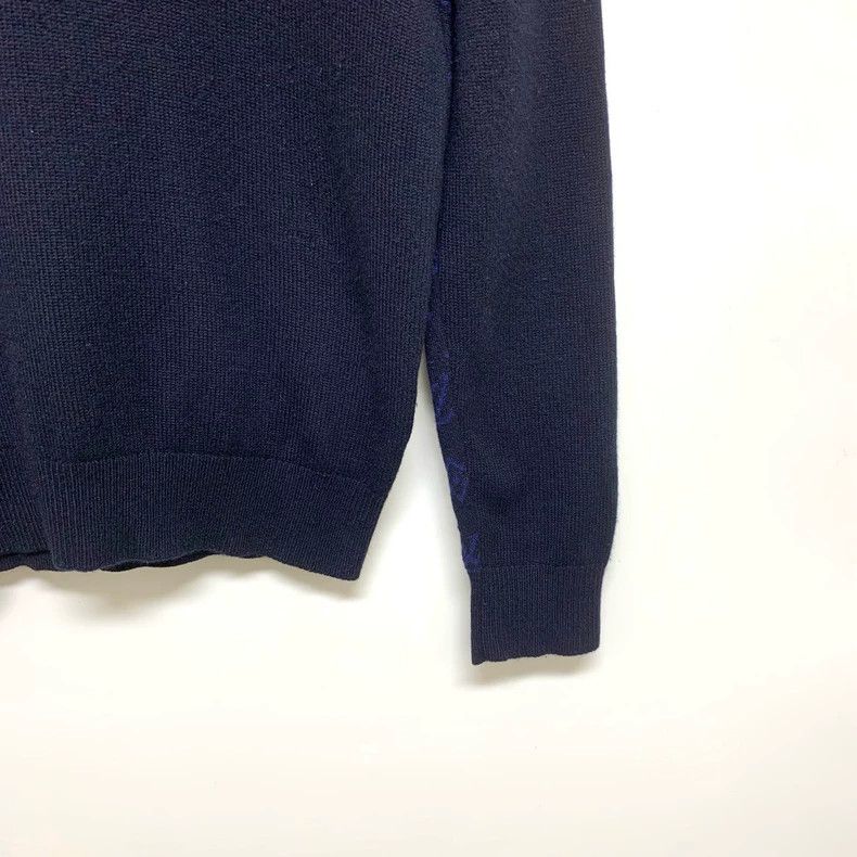 Louis Vuitton Louis Vuitton Dark Blue Full Print Sweater Size US M / EU 48-50 / 2 - 6 Thumbnail