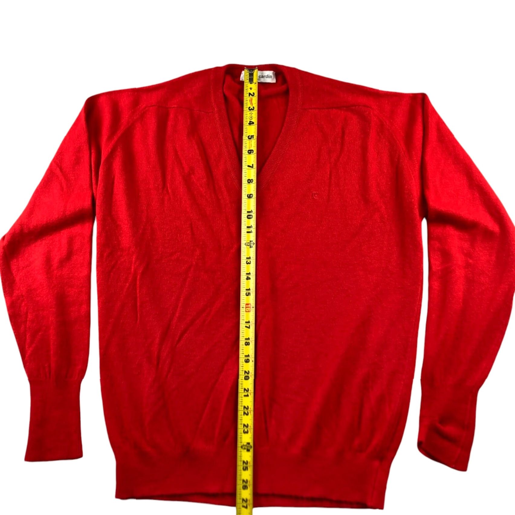 Pierre Cardin VINTAGE Pierre Cardin Men's Sweater Red L V-Neck Pullover Shirt? Size US L / EU 52-54 / 3 - 5 Thumbnail