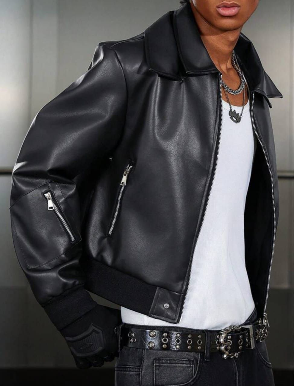 Other Black Zip-Up Bomber Jacket – Utility Style 🖤🔥 Size US L / EU 52-54 / 3 - 3 Thumbnail