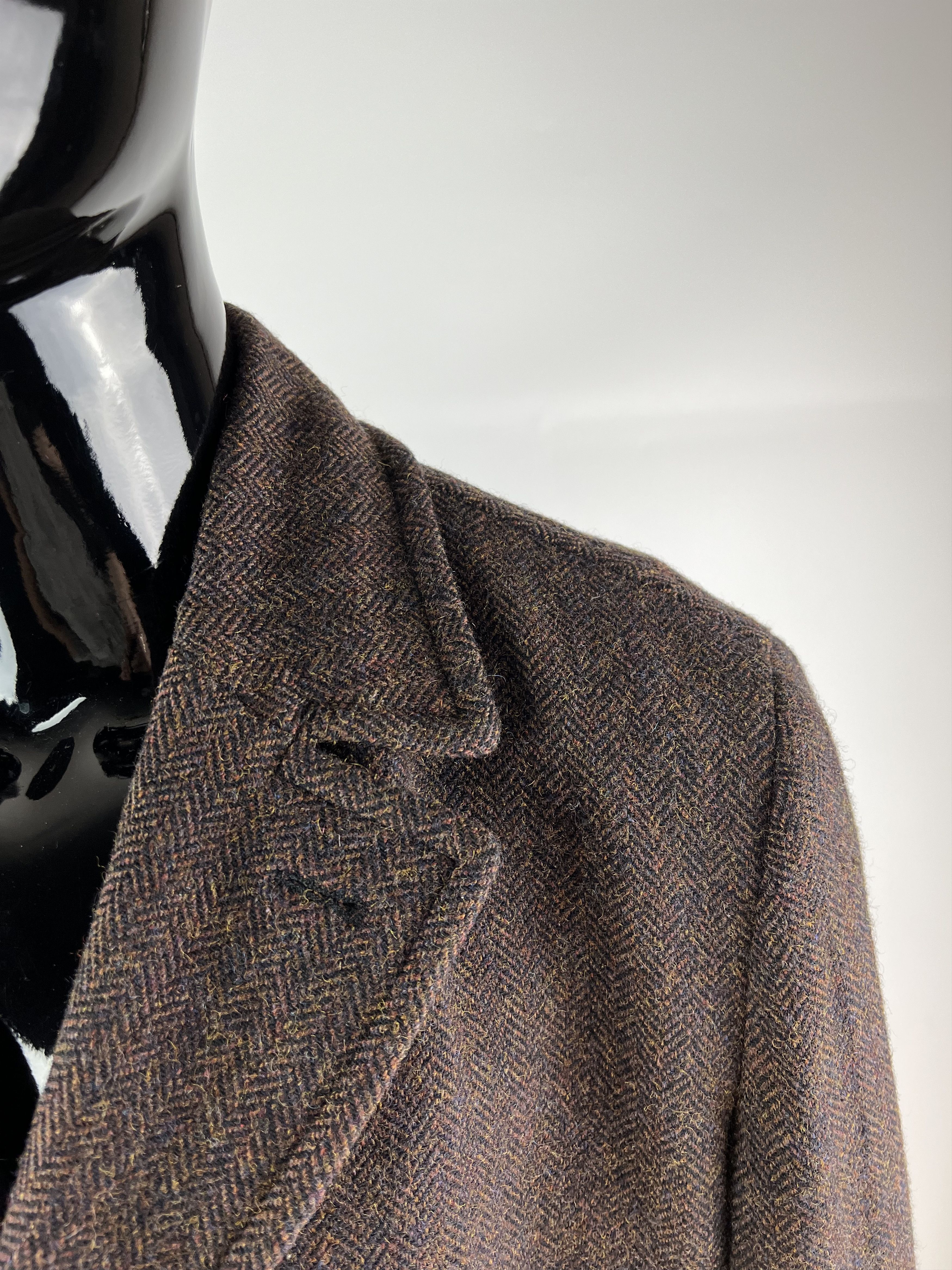 Hugo Boss Vtg Hugo Boss Wool Herringbone Heavy Coat Size 54 Size US L / EU 52-54 / 3 - 5 Thumbnail
