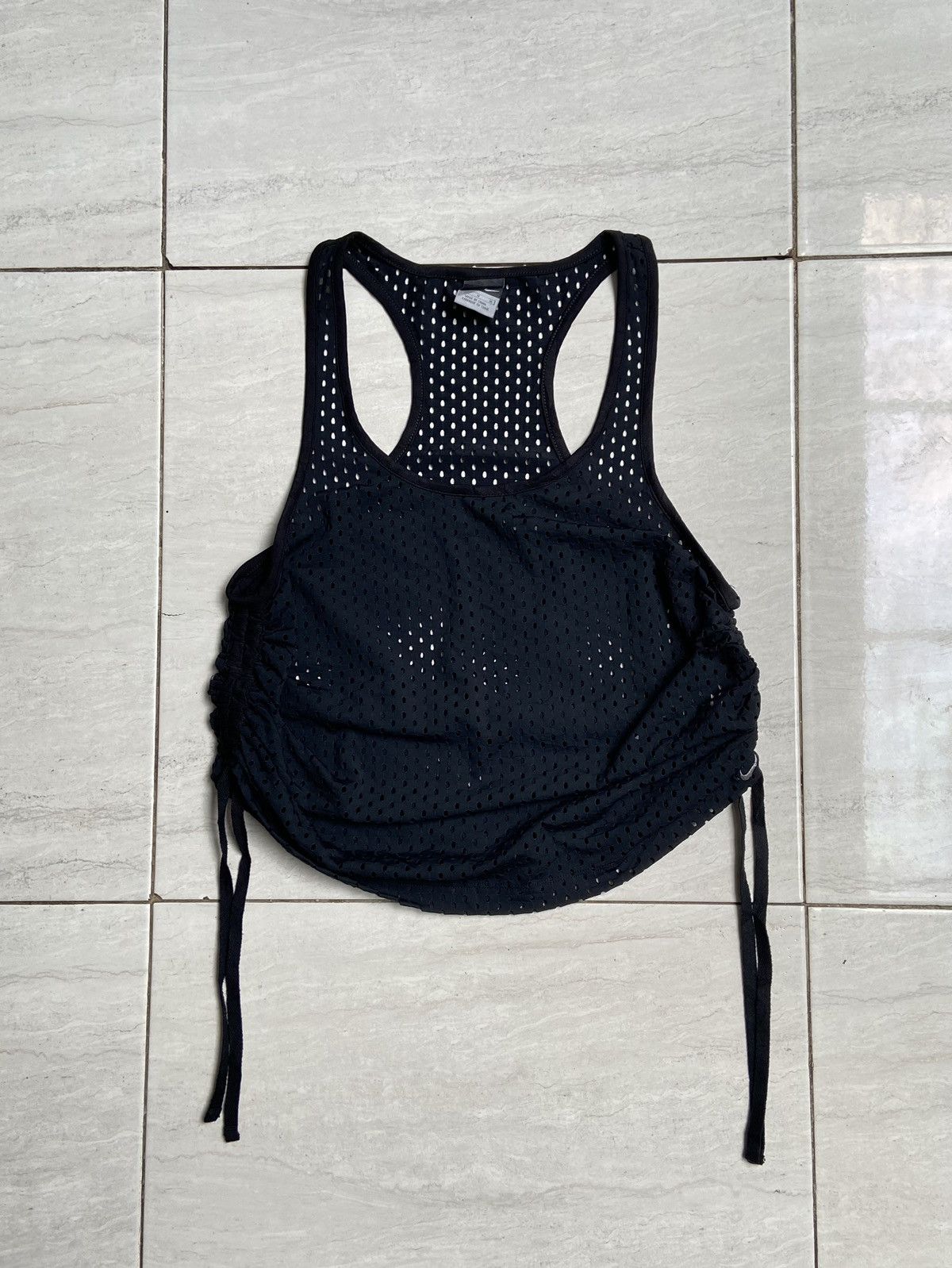 Nike NIKE Black Mesh Tank Tops Size US XXS / EU 40 - 8 Thumbnail