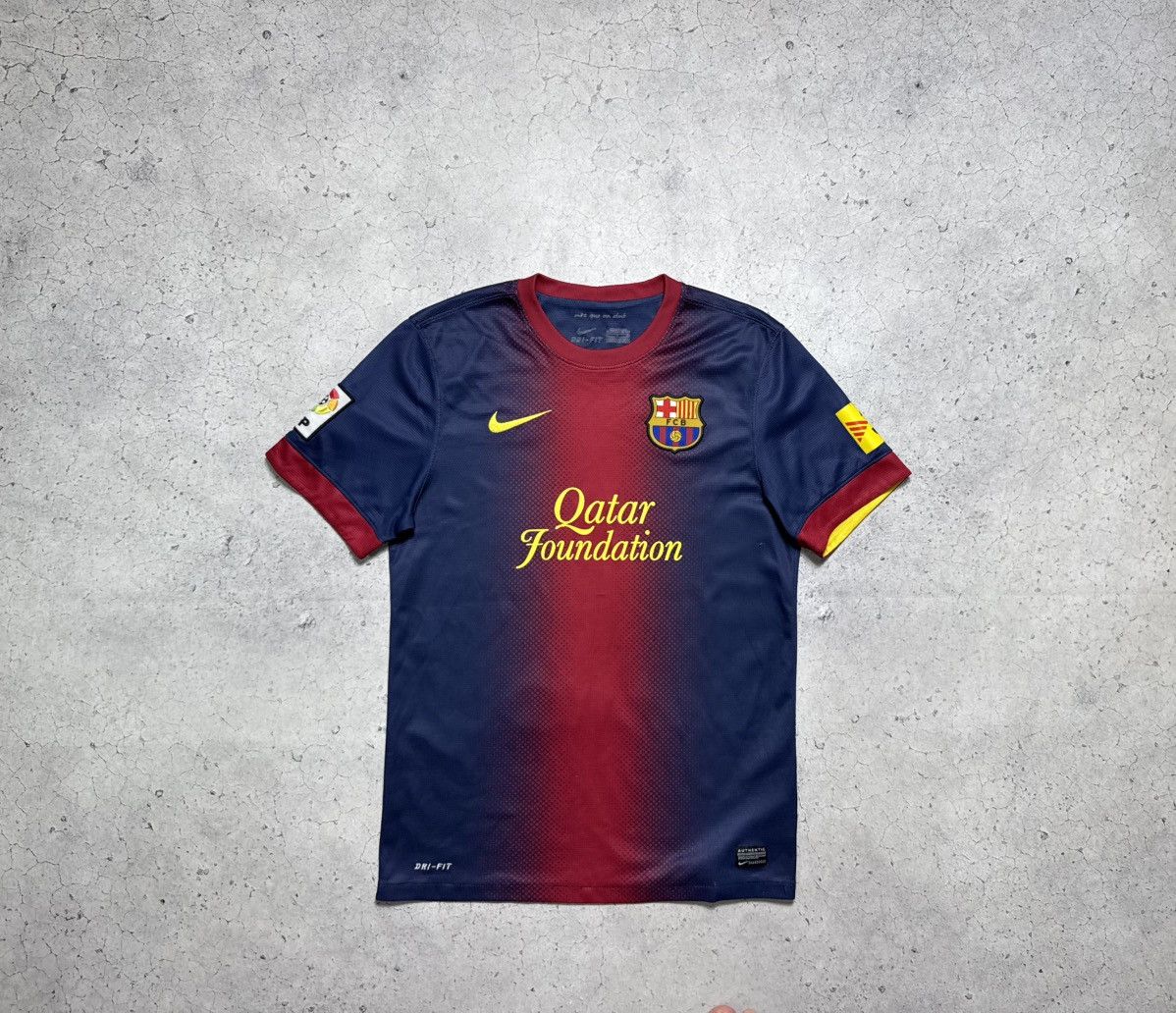 Nike Nike FC Barcelona Vintage Soccer Jersey 2012/2013 Y2K Size US S / EU 44-46 / 1 - 1 Thumbnail
