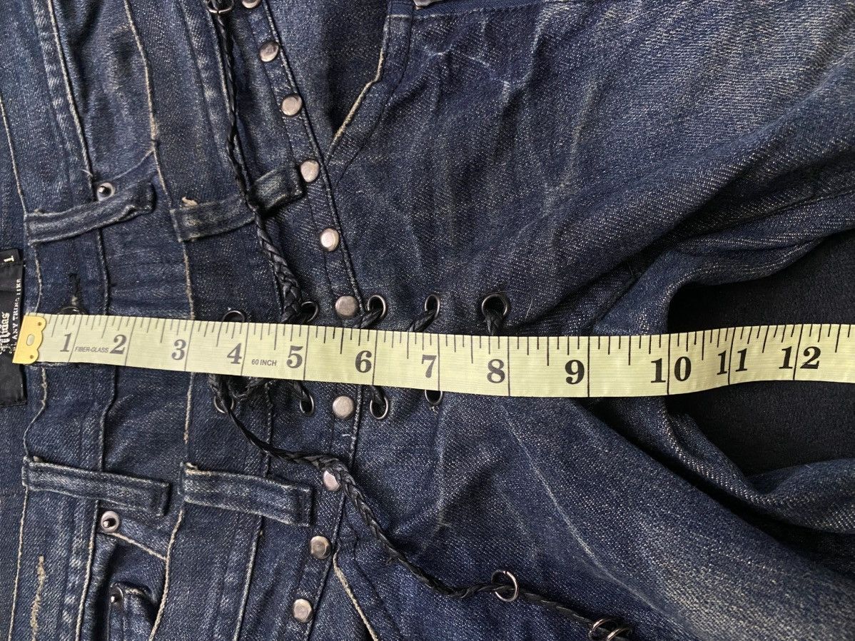 If Six Was Nine Midas Double Waist Lace Flared Denim Size US 30 / EU 46 - 18 Thumbnail