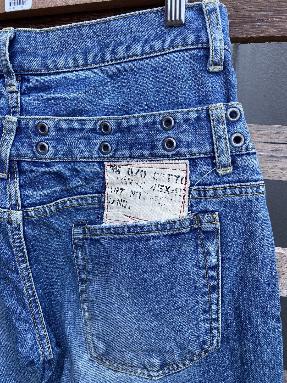 Japanese Brand Sick Crazy 🔥 Vintage Y2K Ant gauge Double Waisted Jeans Size US 33 - 12 Thumbnail