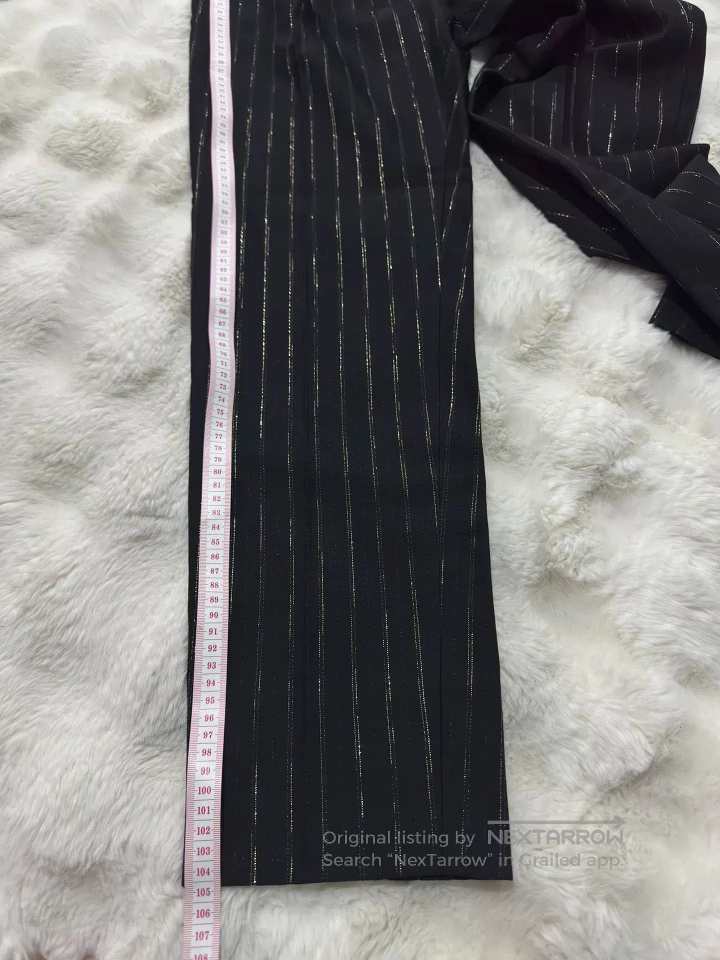 Saint Laurent Paris Saint Laurent Runway Black Gold Trousers. Size US 32 / EU 48 - 9 Thumbnail