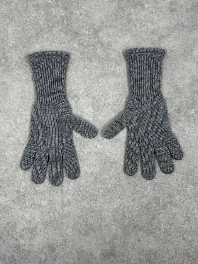 Dolce & Gabbana 2000s Dolce & Gabbana Grey Wool Gloves Size ONE SIZE - 4 Thumbnail