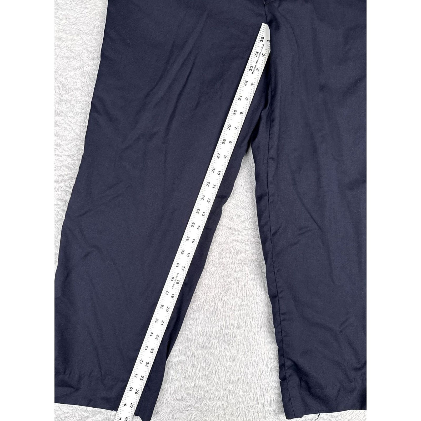 Ralph Lauren Ralph Lauren Pants Men 35x28 Blue Dress Flat Front Straight Leg Regular Size US 35 - 7 Thumbnail