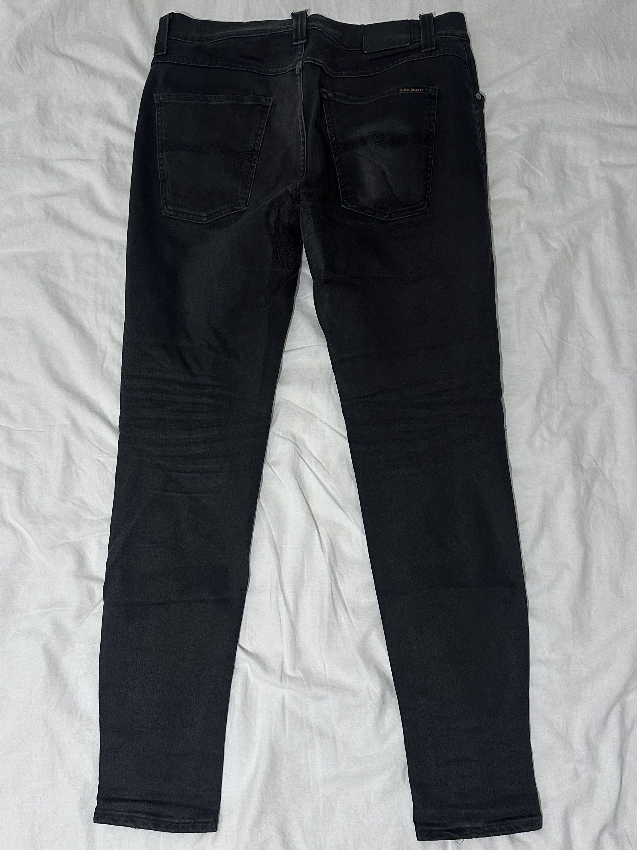 Nudie Jeans Nudie Jeans Lean Dean Washed Black Size US 34 / EU 50 - 2 Thumbnail