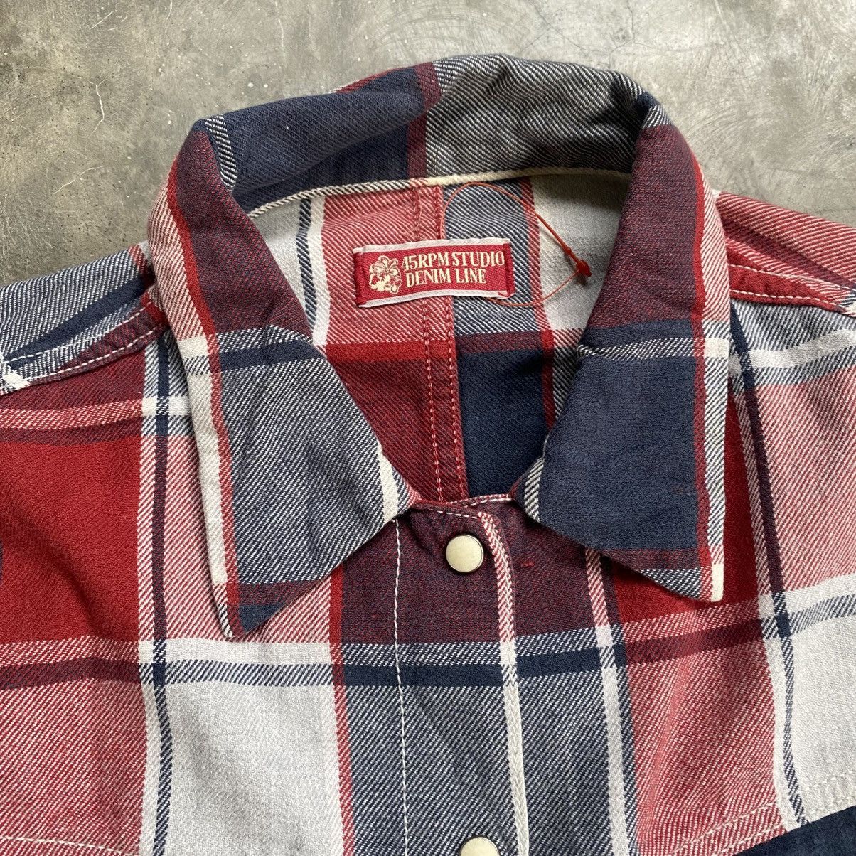 45rpm 90s 45rpm Studio Plaid Flannel Snap Button Ups Shirts Size US M / EU 48-50 / 2 - 12 Thumbnail