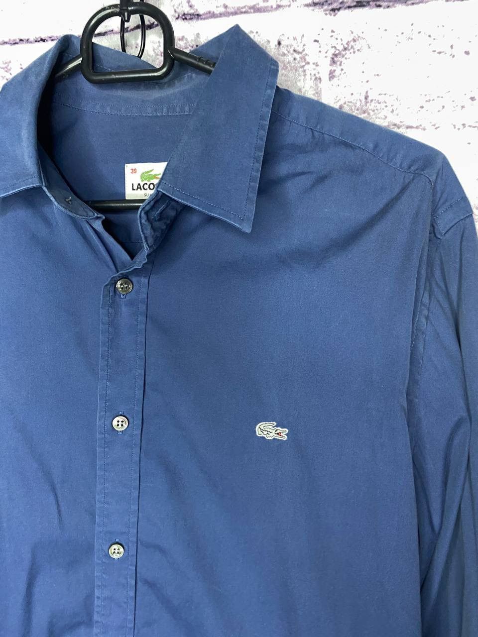 Lacoste MENS Shirt buttons up Lacoste Vintage STREETWEAR old money Size US L / EU 52-54 / 3 - 2 Thumbnail