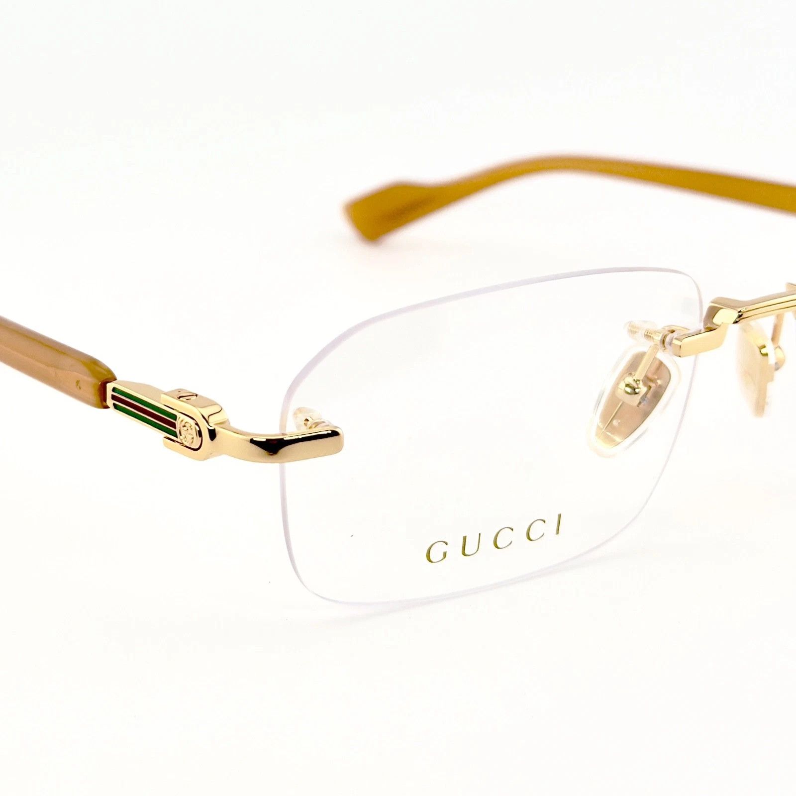 Gucci GUCCI GG1221O 1221 Yellow Classic Narrow Eyeglass 006 GG1221 Size ONE SIZE - 8 Thumbnail