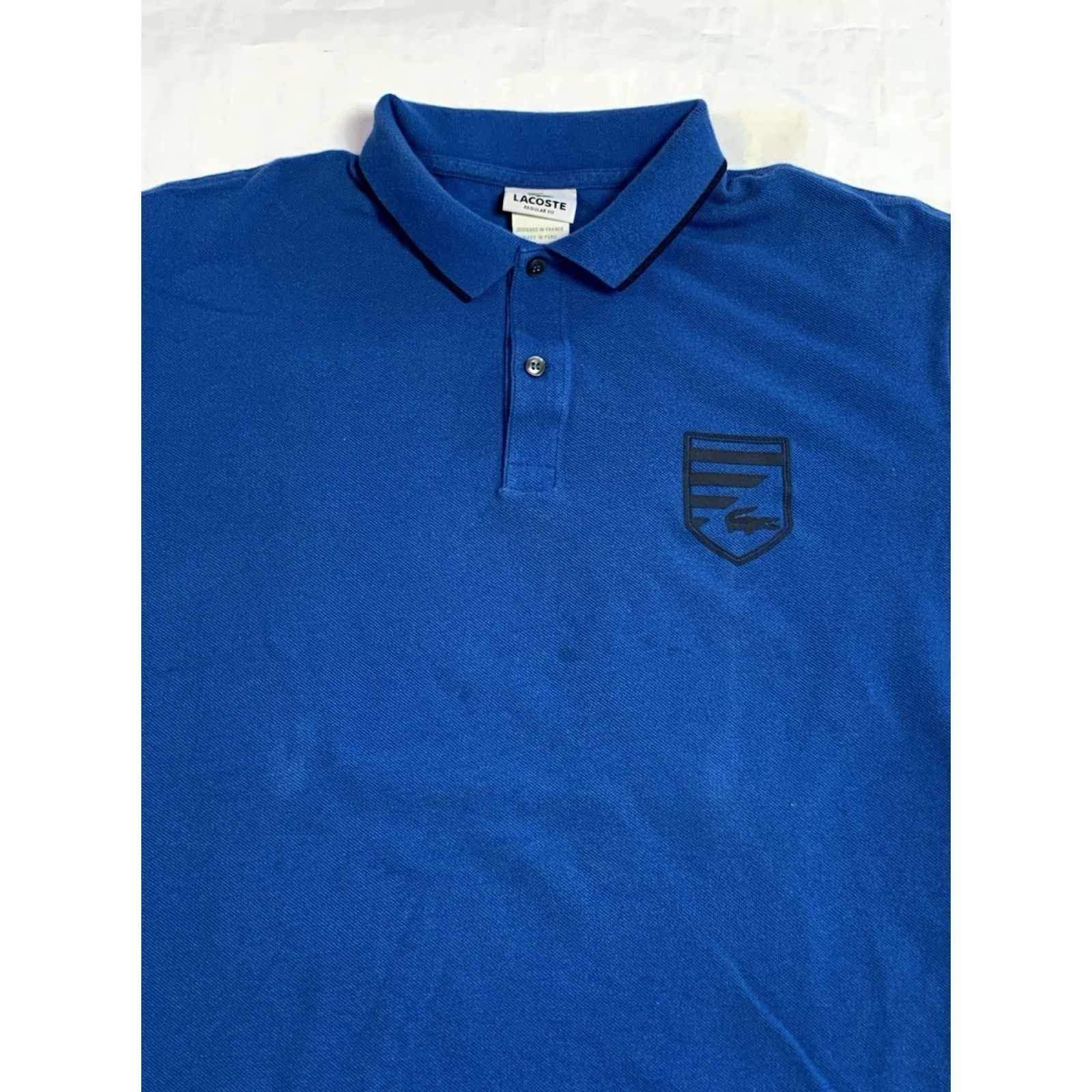 Lacoste Lacoste Polo Shirt Mens 8 Blue Regular Fit Short Sleeve Golf Alligator Crocodile Tennis Rugby Classic Designer Preppy Pattern Solid Casual Wear Men Size US M / EU 48-50 / 2 - 2 Thumbnail