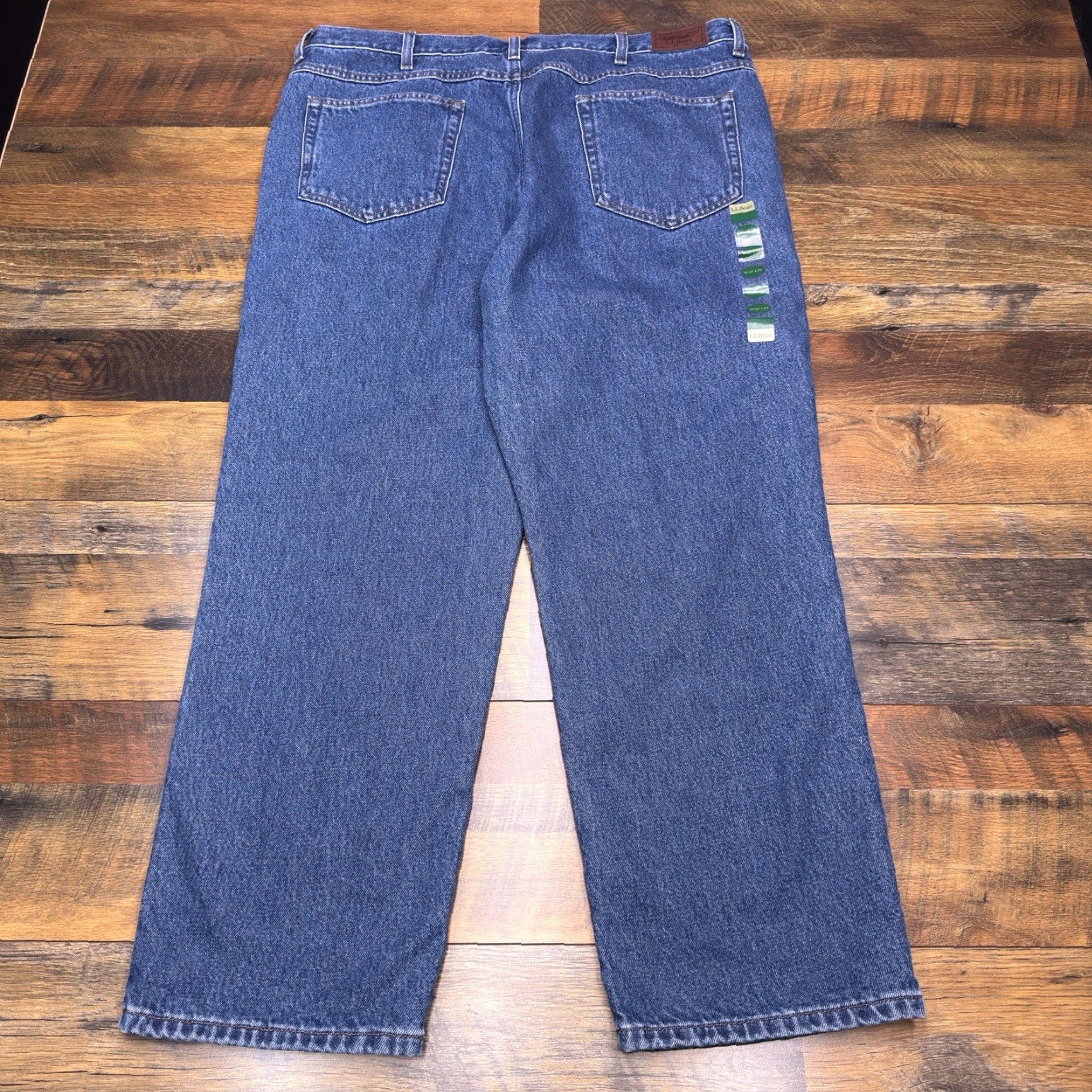 Vintage L.L. Bean Jeans Mens 40x29 Classic Fit Denim Blue 5-Pocket Straight Medium Wash Belt Loops 29in Inseam Regular Size New Size US 40 / EU 56 - 2 Thumbnail