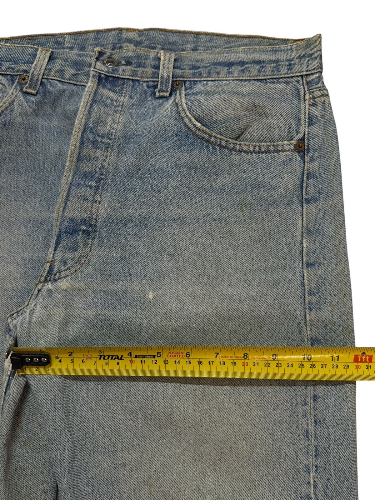 Levi's Vintage 80s Levis 501 Blue Mud Wash Distress Regular Fits Size US 33 - 11 Thumbnail