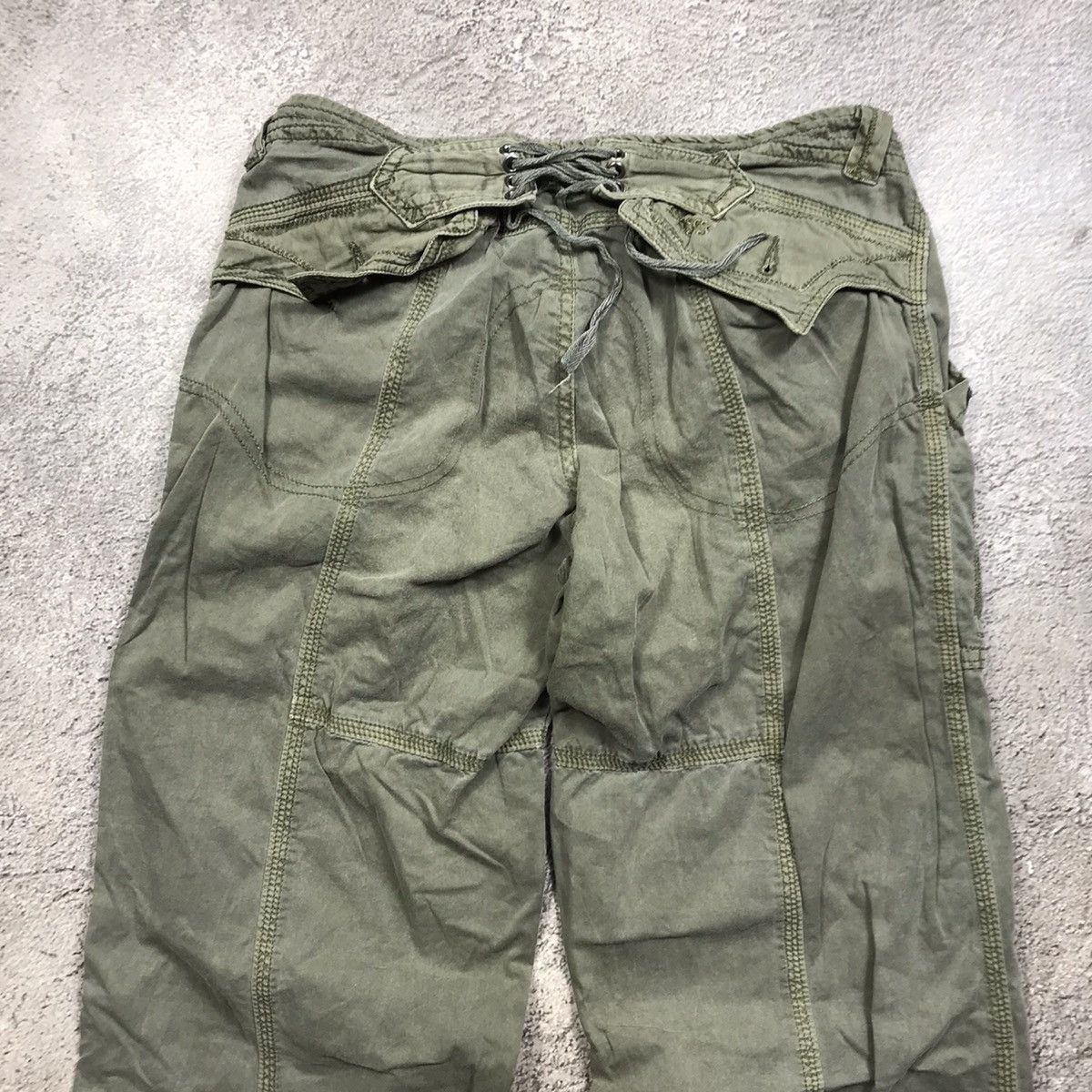 Vintage Vintage 90s Baggy Cargo Pants Parachute Tapered Grunge 26 Size 26" / US 2 / IT 38 - 6 Thumbnail