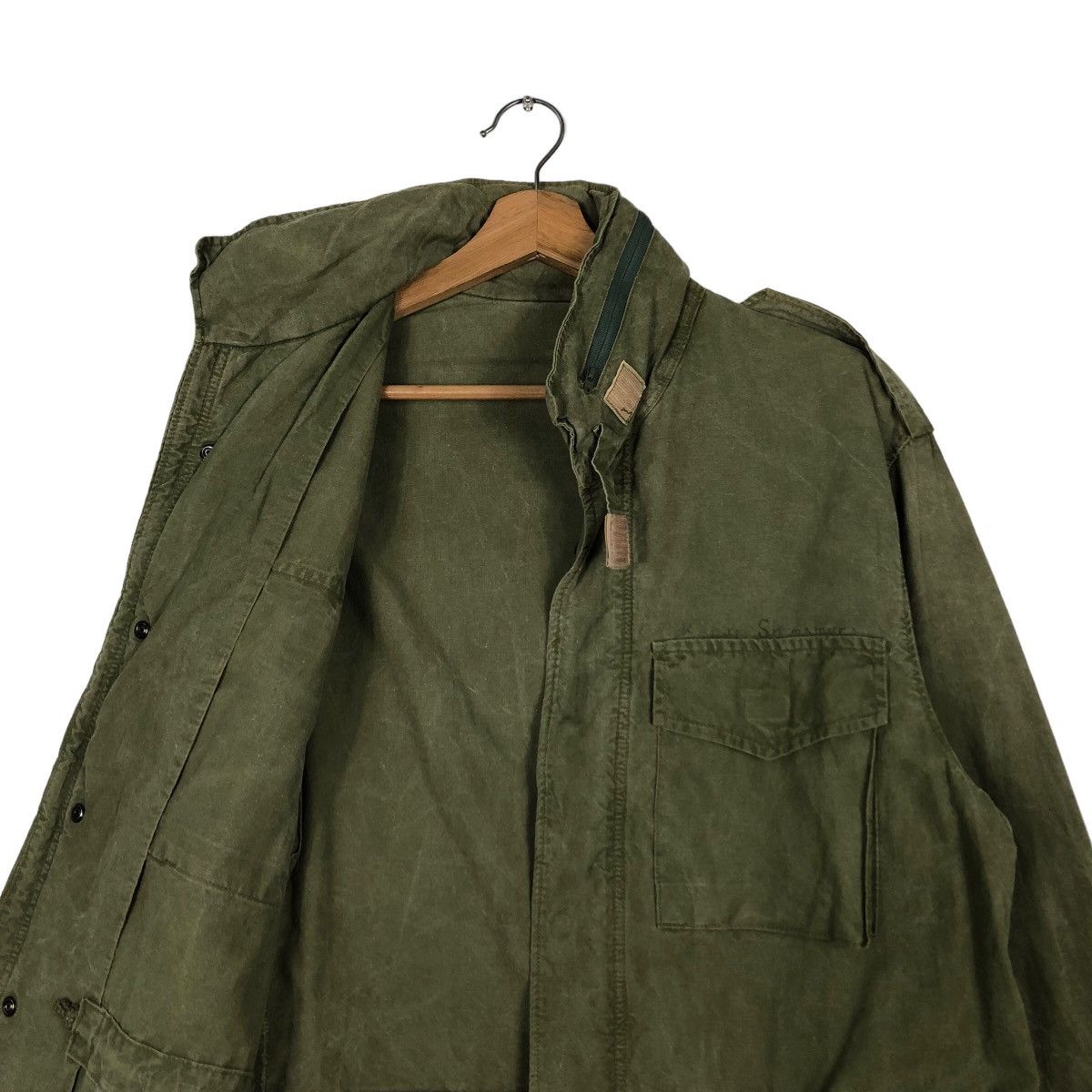 Japanese Brand 🔥Vintage Chore Biker Jacket Military Cargo Pockets Size US L / EU 52-54 / 3 - 12 Thumbnail