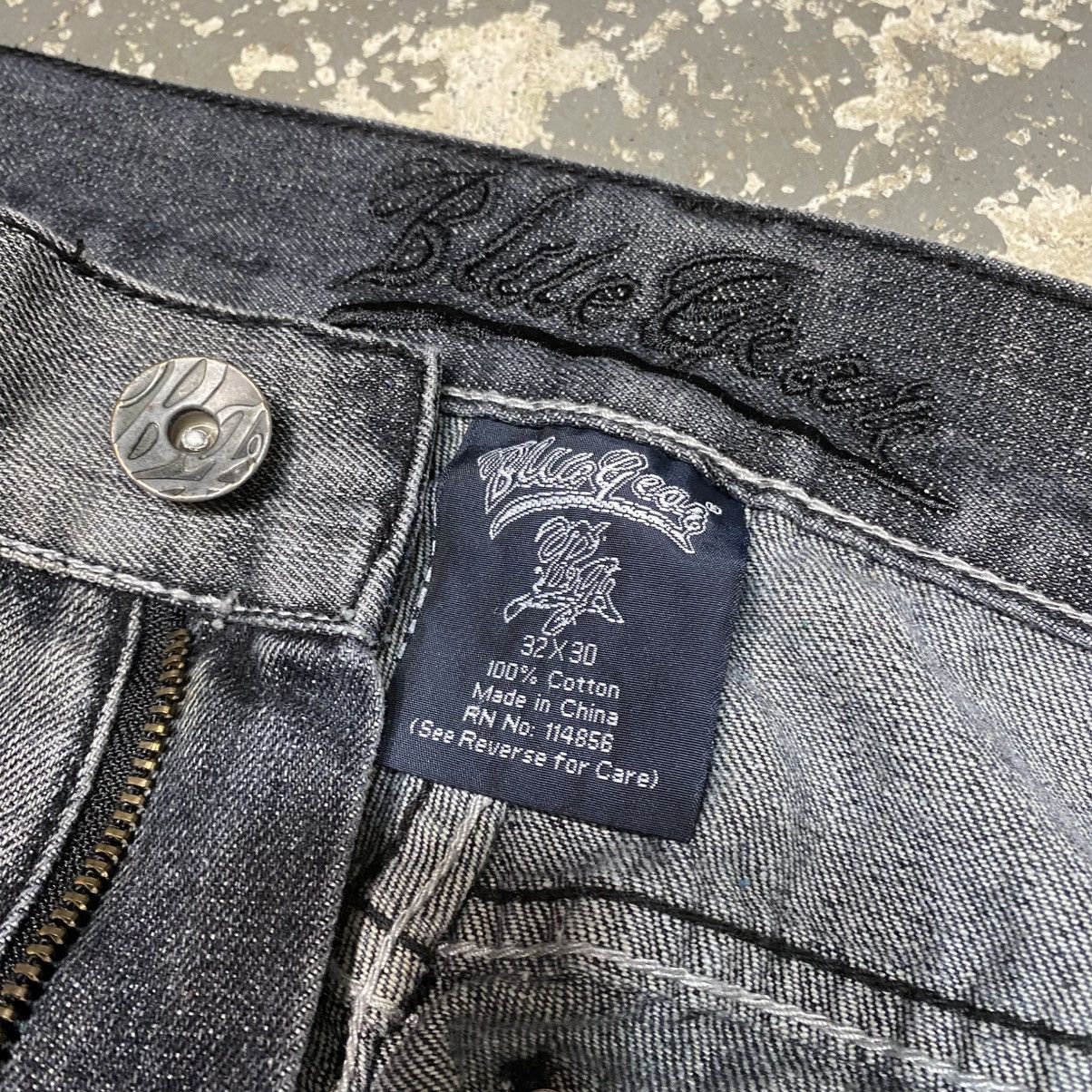 Blue Gear × Vintage Vintage Black Faded Blue Gear y2k baggy Denim Jeans Size US 33 - 9 Thumbnail