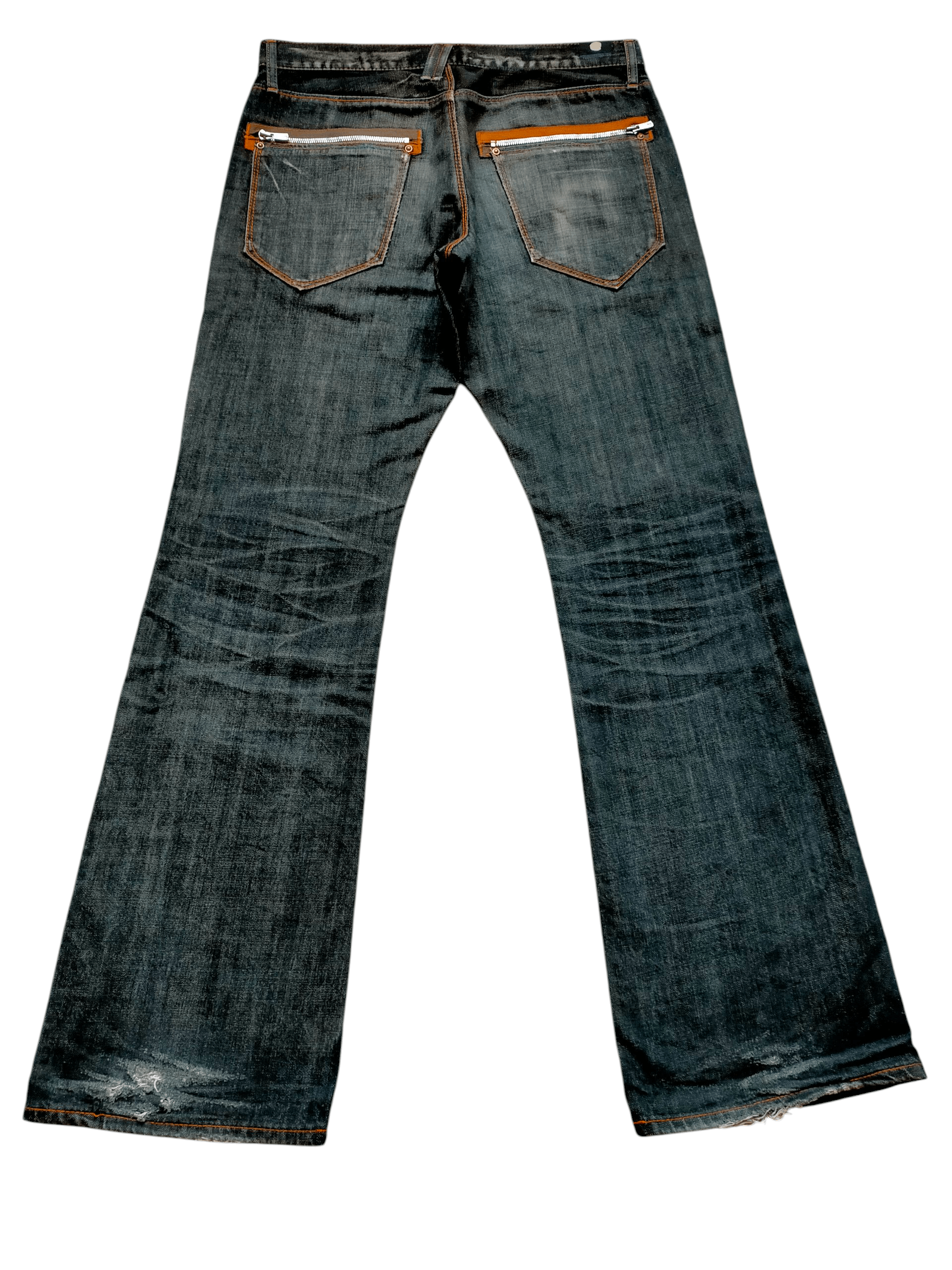 Hysteric Glamour × Japanese Brand Flare Jeans Union Made Blue Way Black Japan Boot cut Denim Size US 33 - 1 Thumbnail