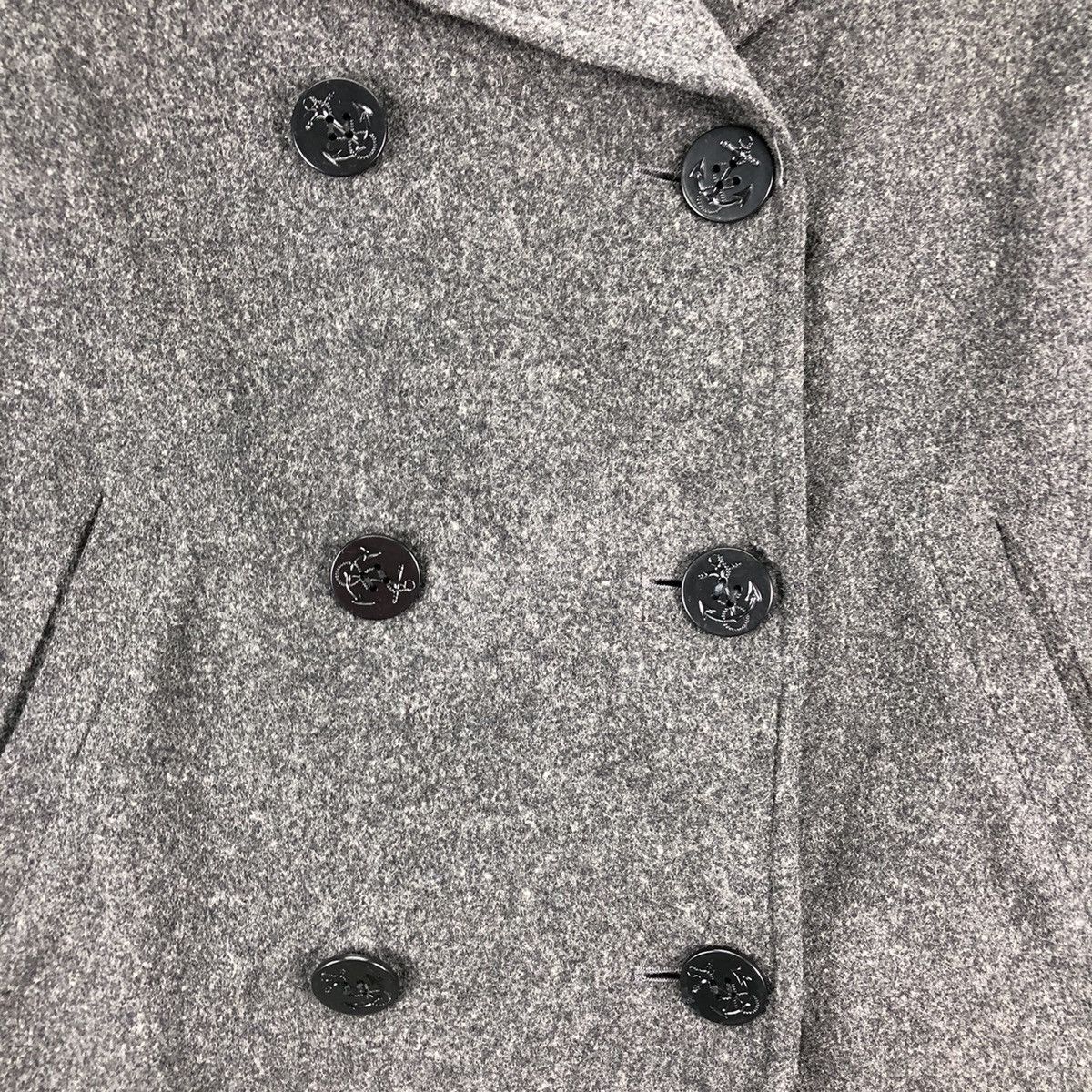 Uniqlo Vintage 90's Uniqlo Wool Peacoat Double Breasted Button Size US XL / EU 56 / 4 - 8 Thumbnail