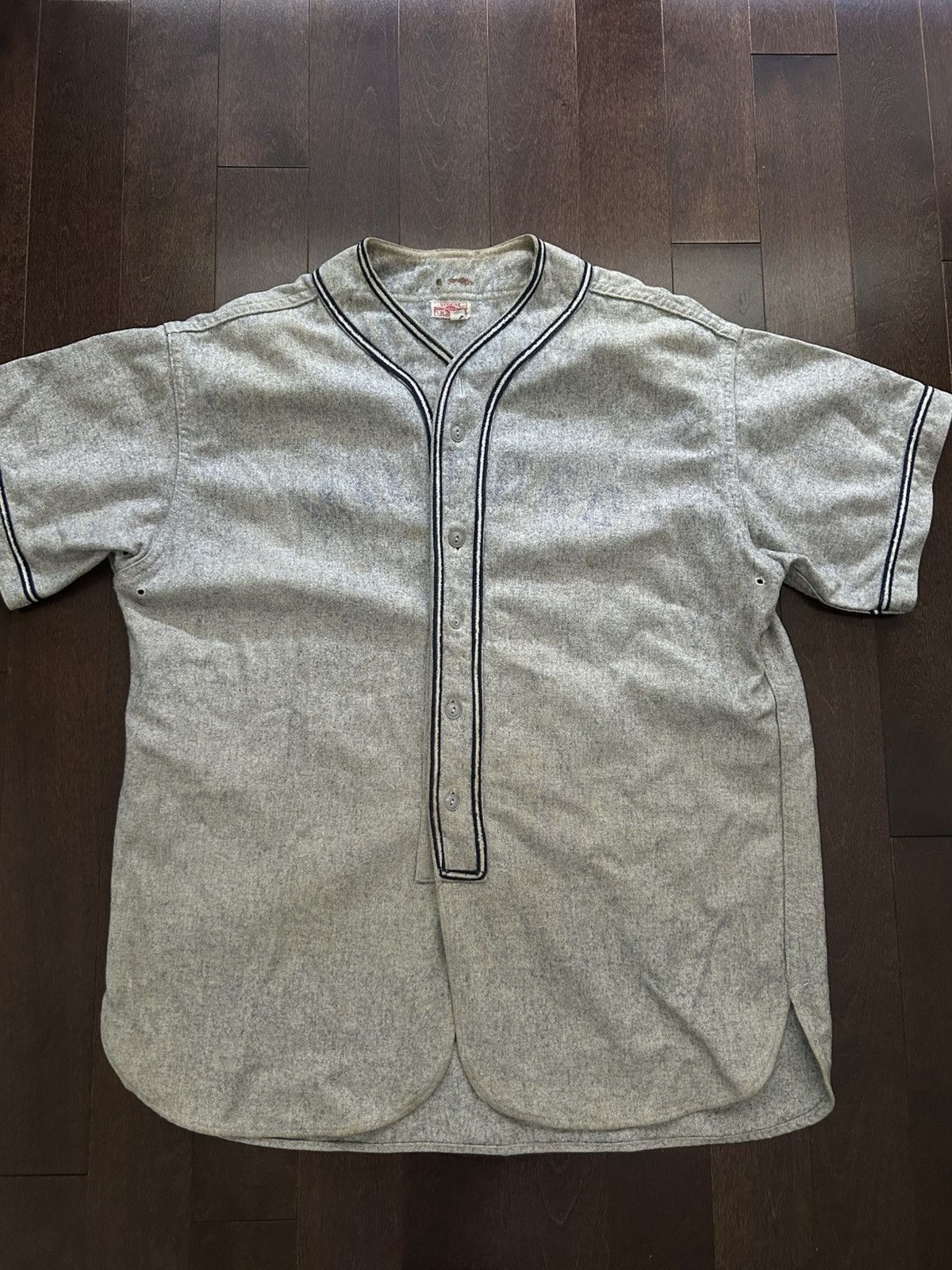 Other Dodge Davis True Vintage 1940’s Wool Baseball Jersey Size US L / EU 52-54 / 3 - 1 Thumbnail