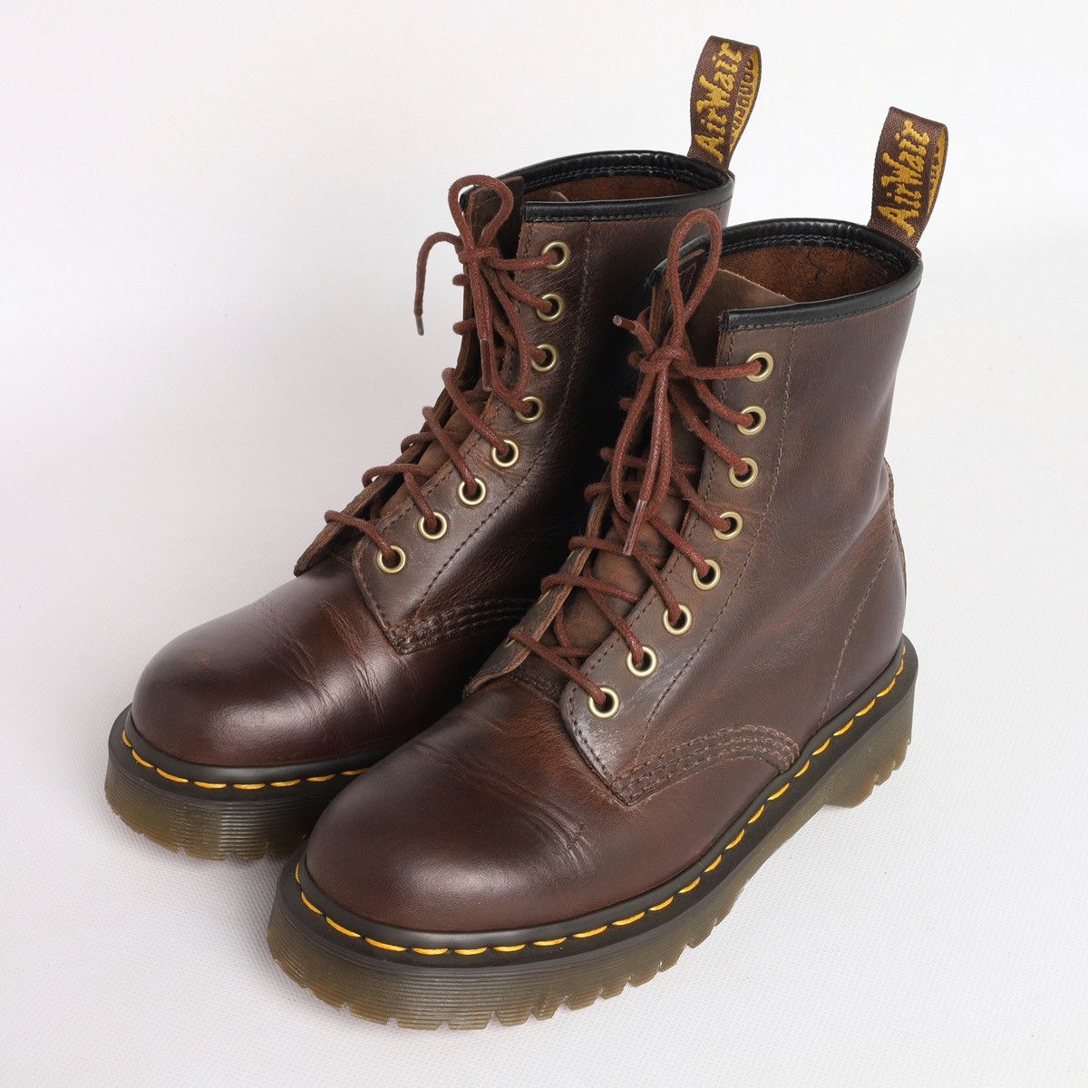 Dr. Martens Dr Martens 1460 Bex Brown Leather Boots Shoes Size US 7 / IT 37 - 9 Thumbnail