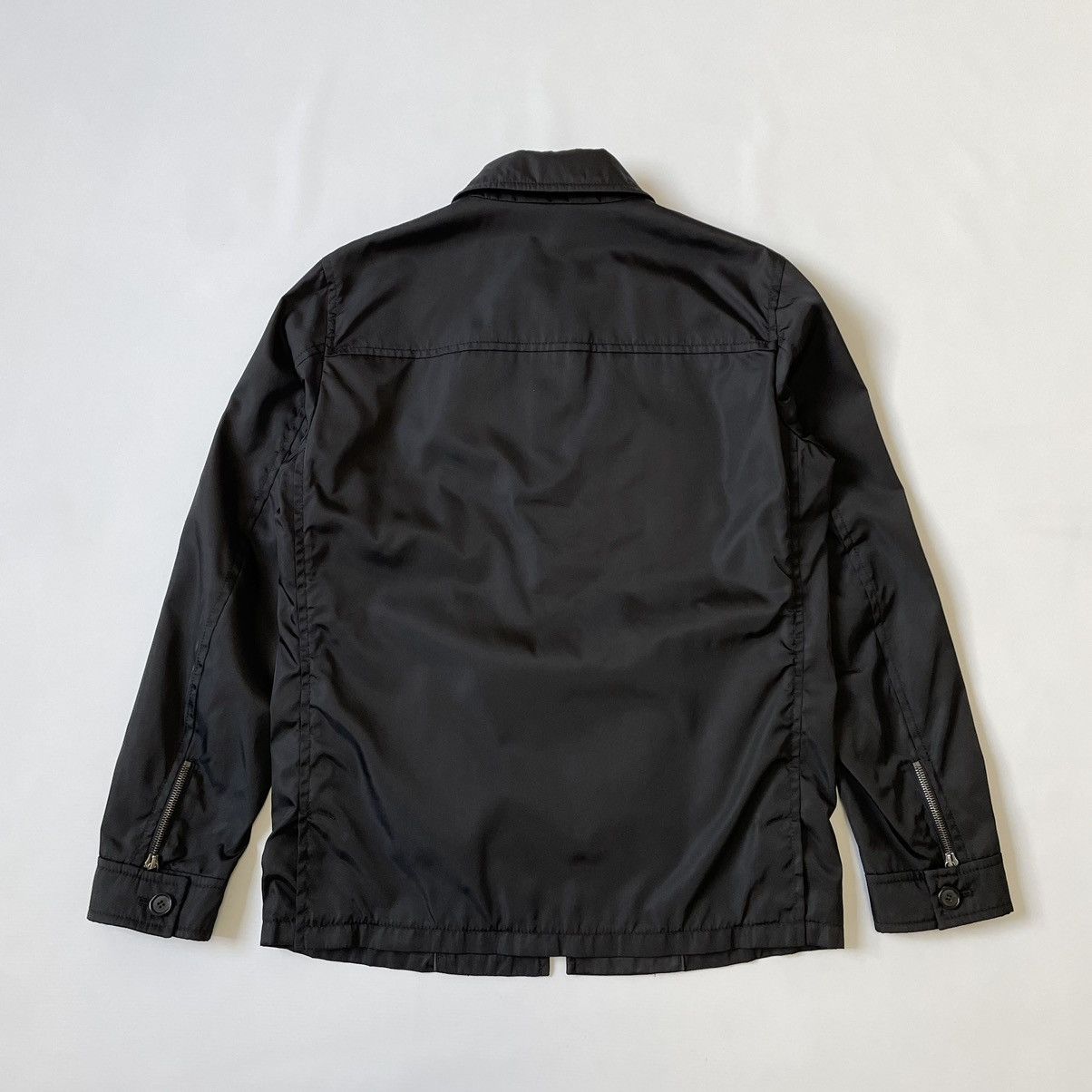 Prada Mid 2000s Black Nylon Work Jacket Size US M / EU 48-50 / 2 - 14 Thumbnail