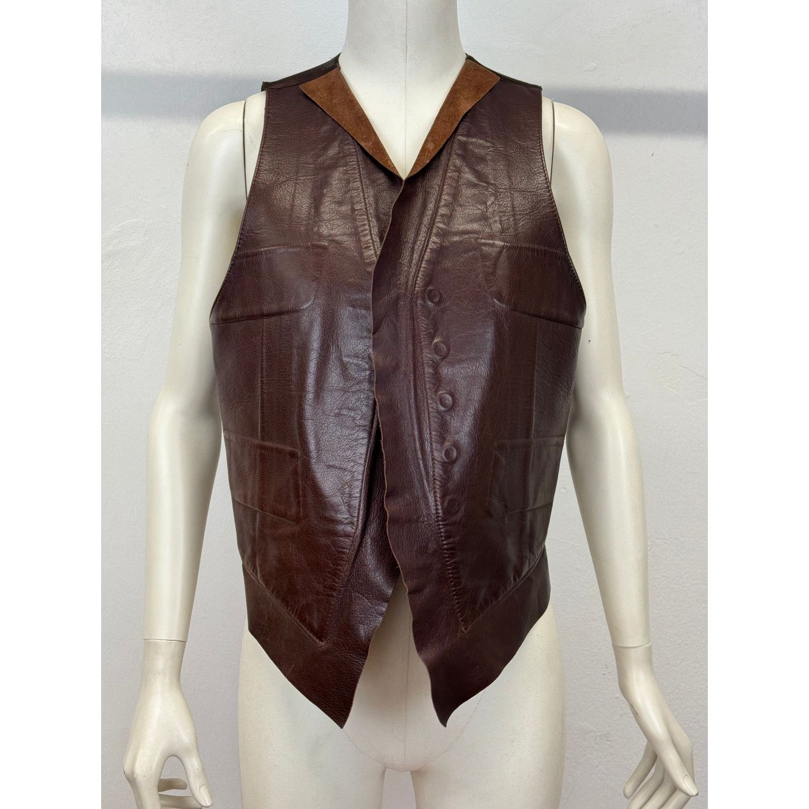 Maison Margiela A/W2001 Maison Margiela compressed leather vest Size L / US 10 / IT 46 - 1 Thumbnail
