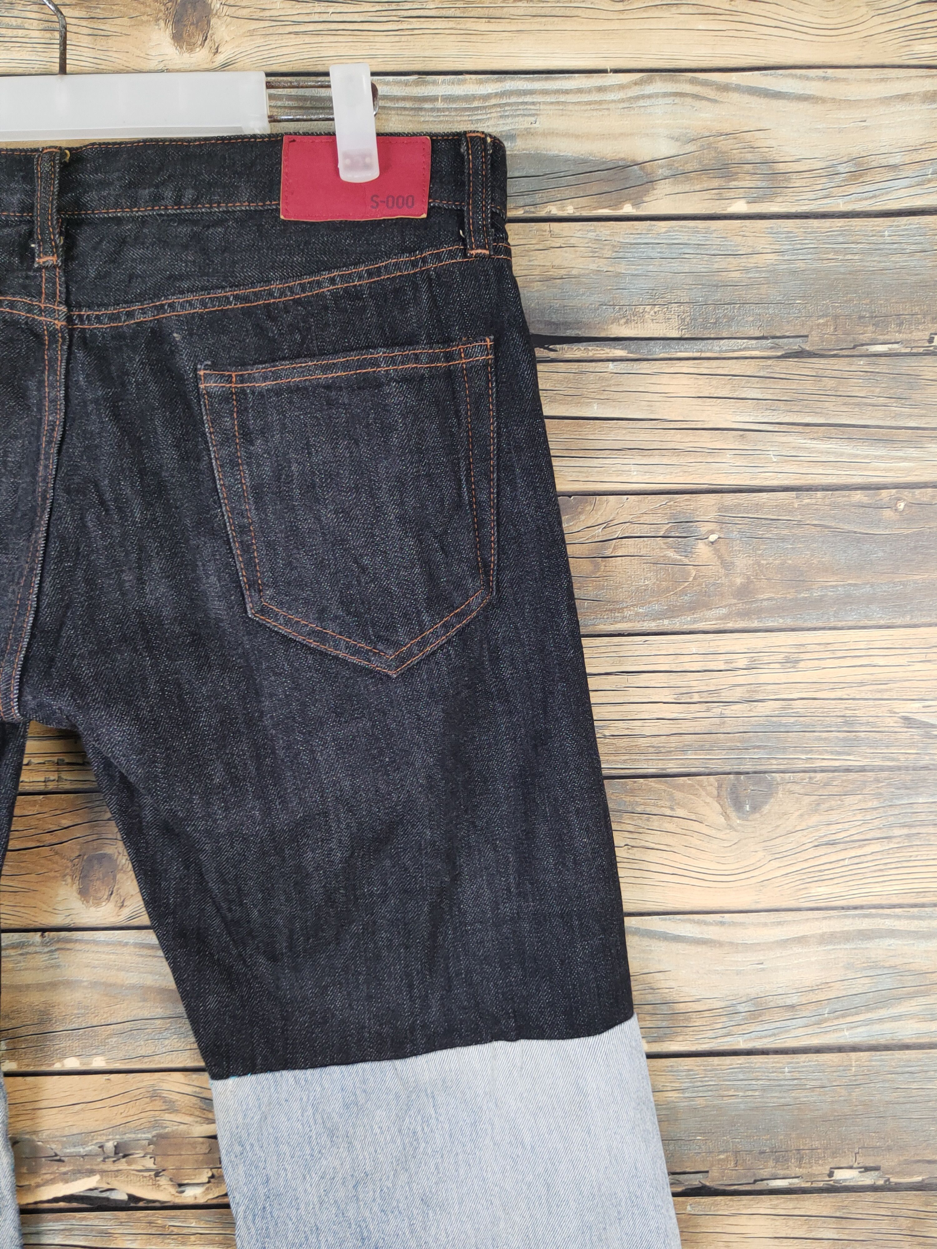 Japanese Brand Uniqlo japan patchwork Distressed Ripped denim Jeans #W1970 Size US 35 - 11 Thumbnail