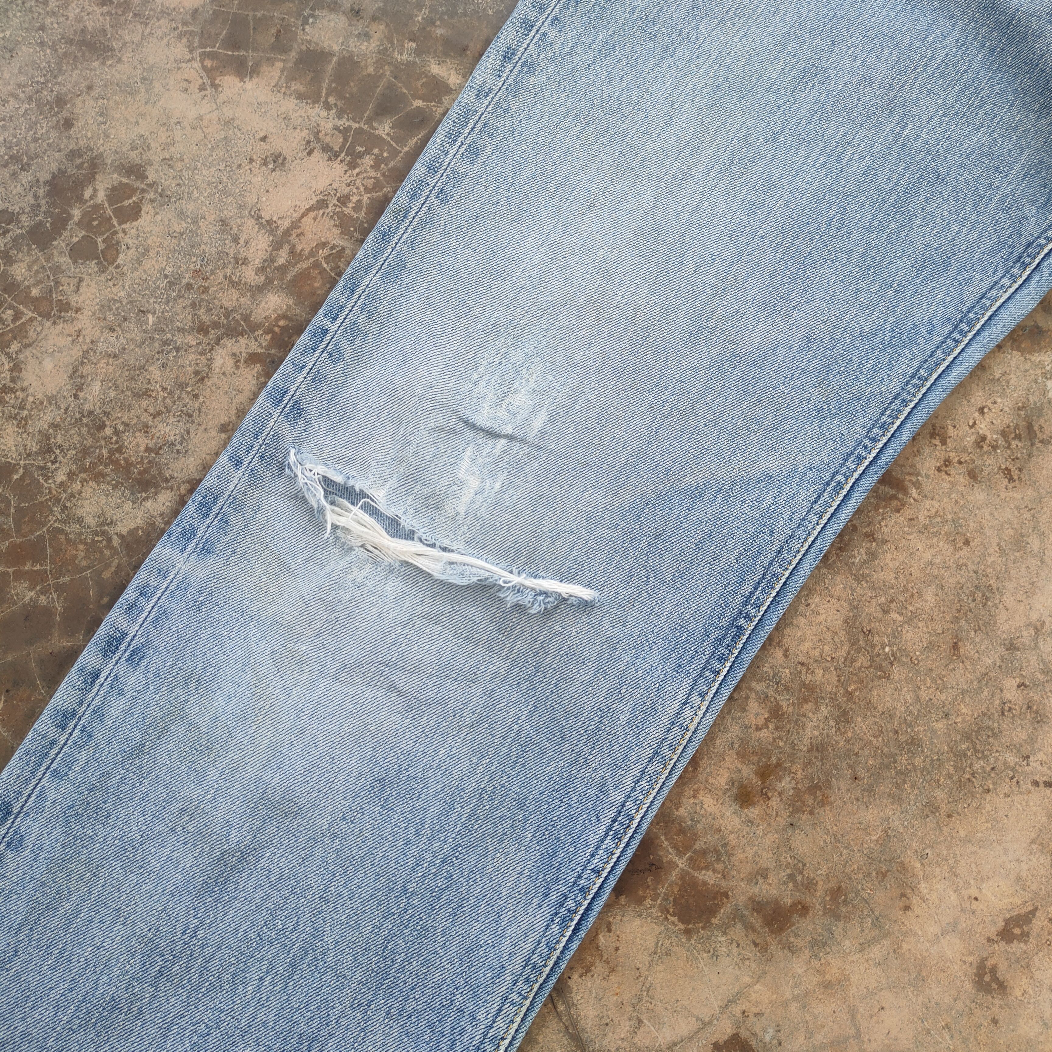 Lee W34 VINTAGE LEE RIDERS FADED RIPPED JEANS DENIM PANTS Size US 34 / EU 50 - 5 Thumbnail
